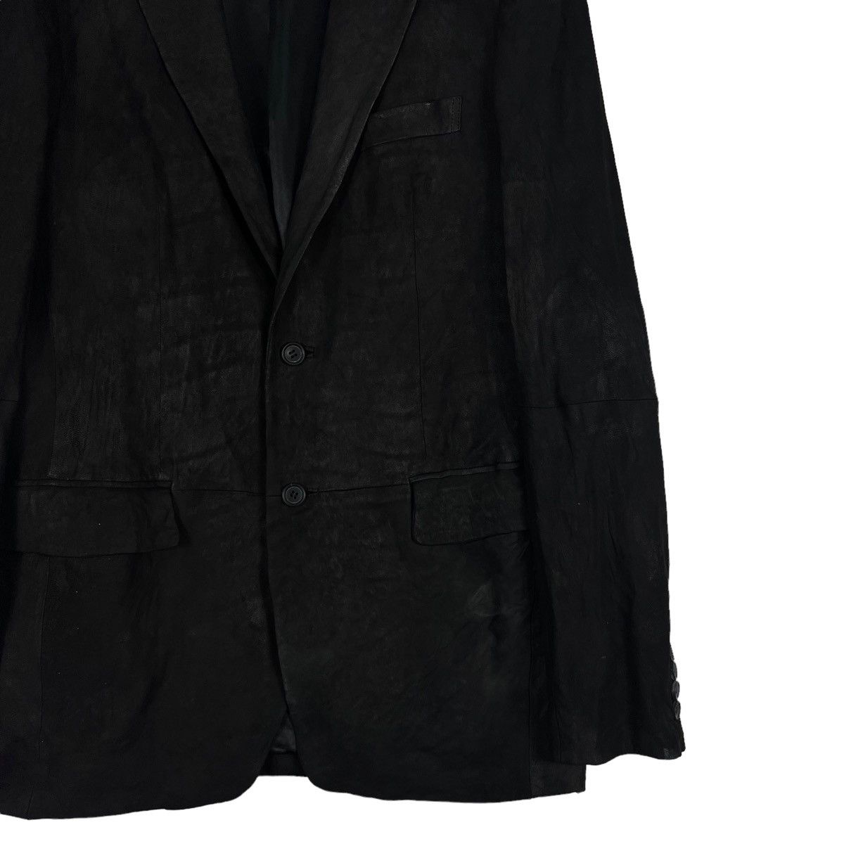 Issey Miyake 🔥VTG ISSEY MIYAKE SHEEPSKIN LEATHER JACKET DOUBLE BREAST Size US M / EU 48-50 / 2 - 7 Thumbnail