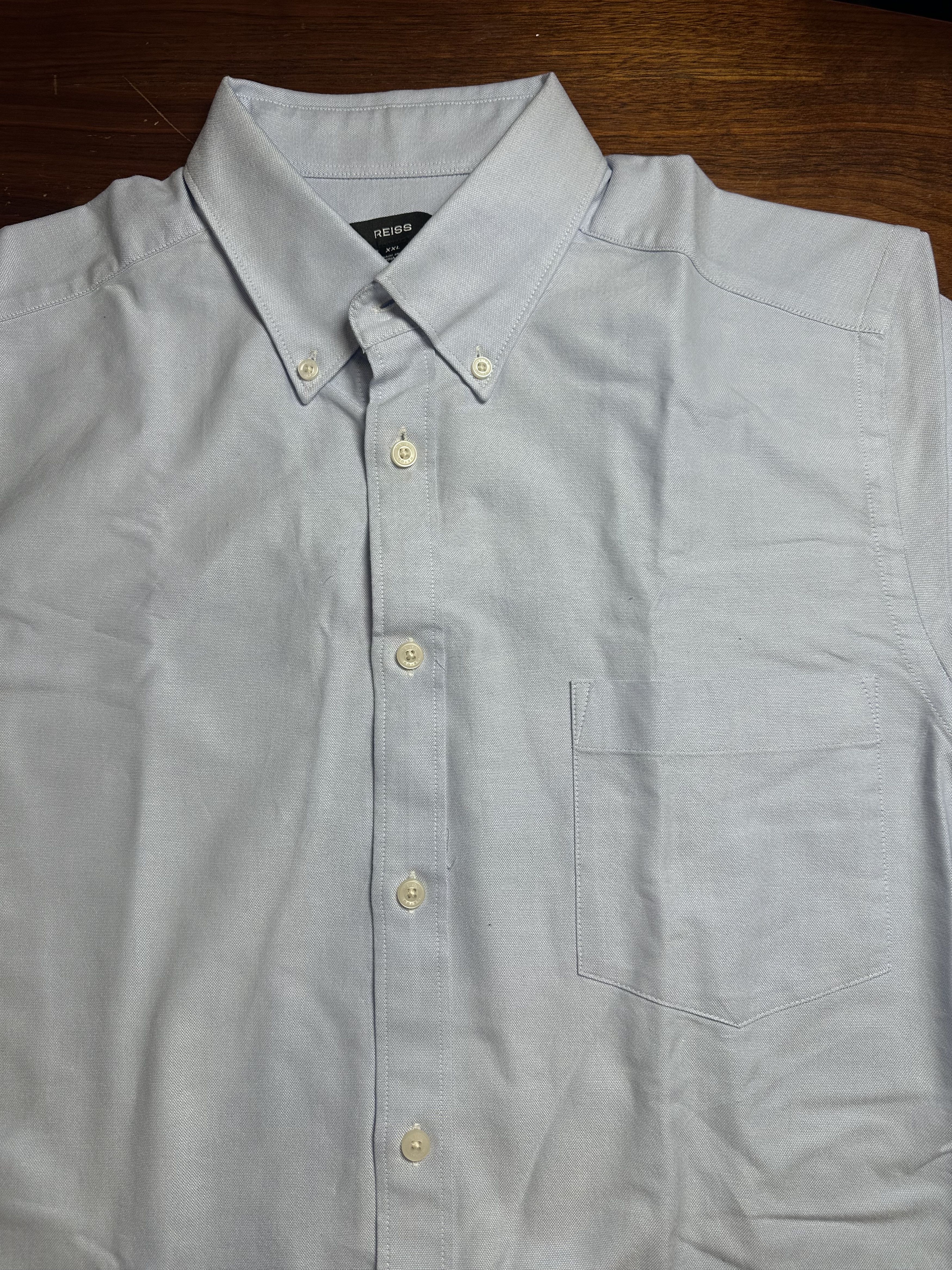Reiss Reiss Greenwich Oxford Slim Fit Shirt Blue XXL Never Worn Size US XXL / EU 58 / 5 - 5 Thumbnail