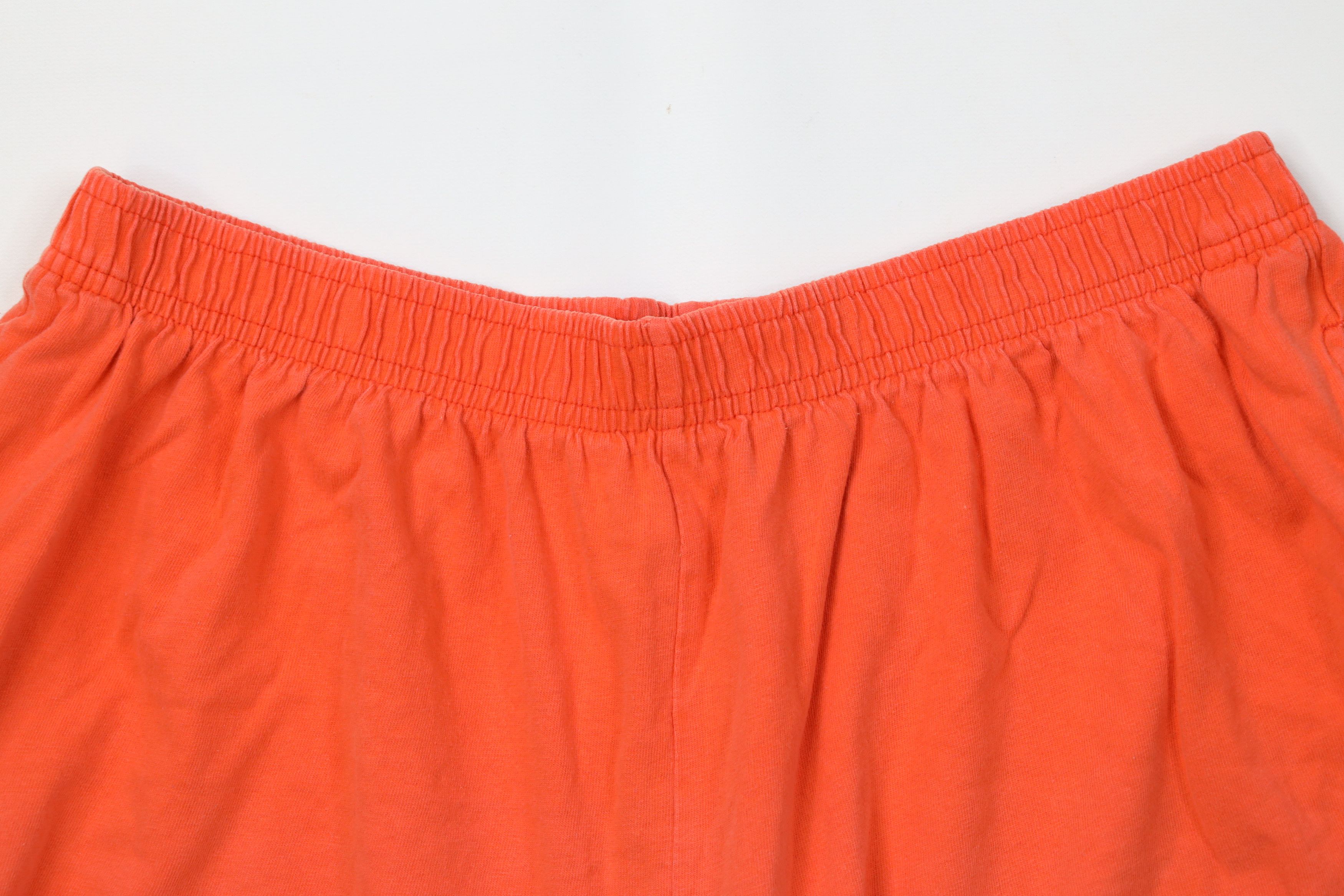 Disney Vintage 90s Disney Mickey Mouse Shorts Orange Cotton USA Size 32" / US 10 / IT 46 - 2 Thumbnail
