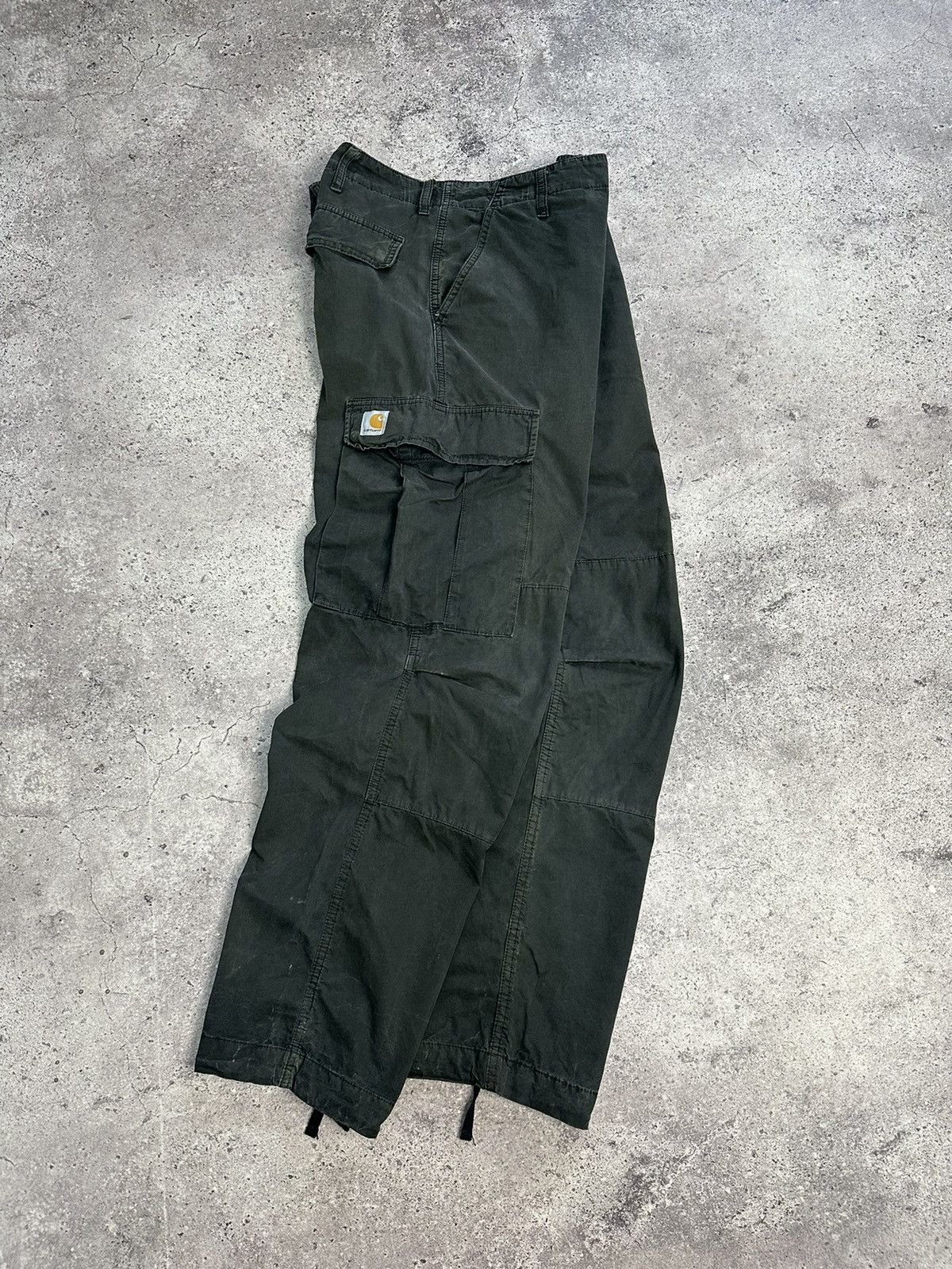 Carhartt Vintage Carhartt Cargo Distressed Pants Faded Gray Y2K Size US 33 - 1 Thumbnail