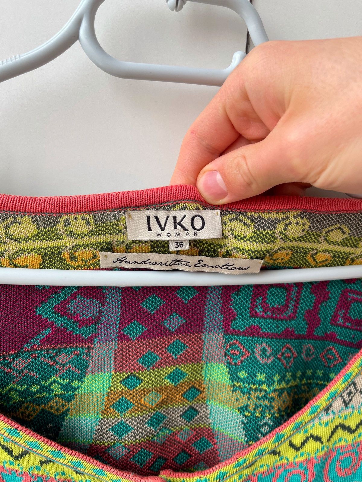 Designer Ivko Woman Multicolor Cardigan Knit Sweater Size XS / US 0-2 / IT 36-38 - 3 Thumbnail