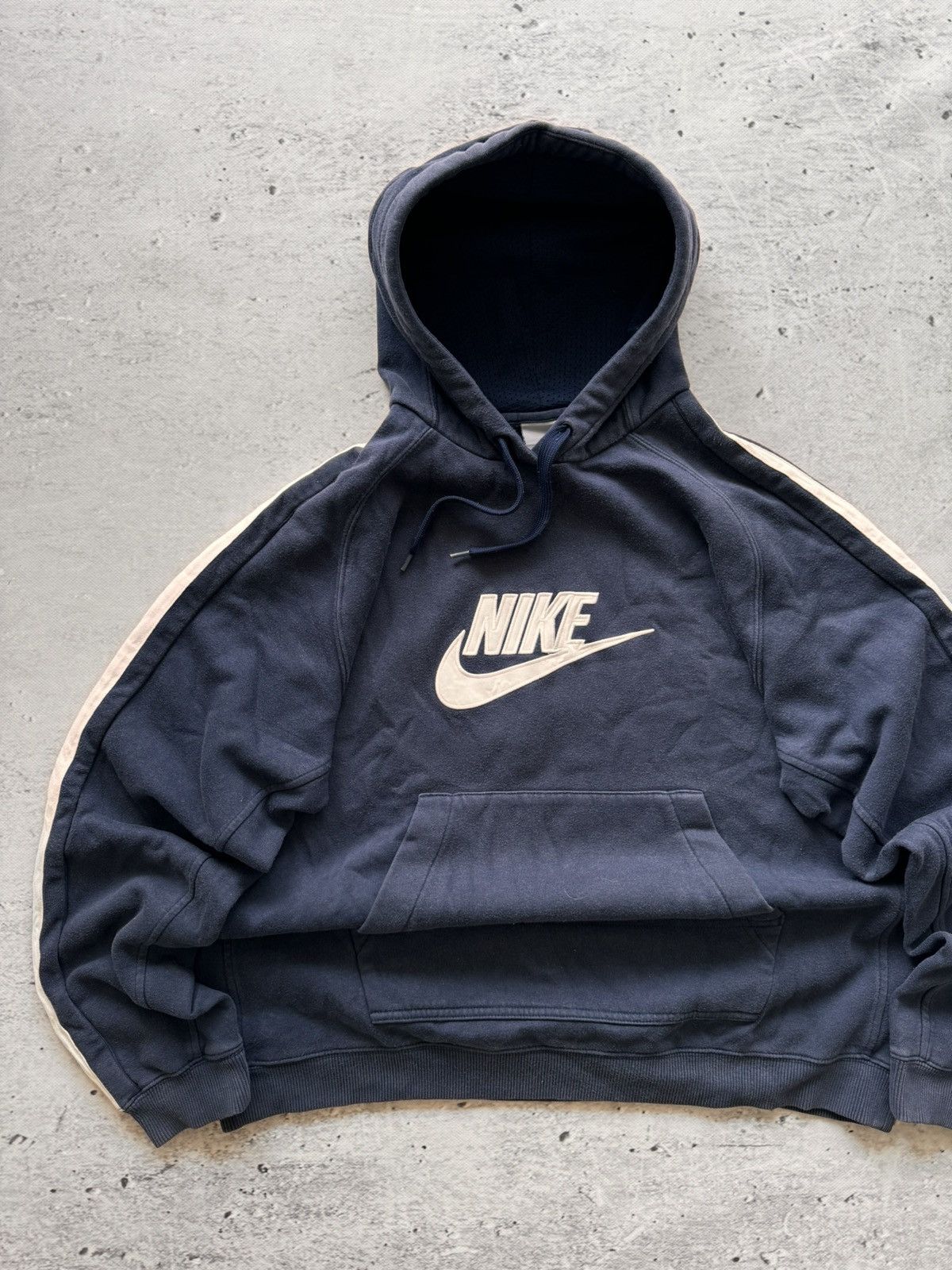 Nike × Vintage NIKE VINTAGE CENTER LOGO OVERSIZE BOXY HOODIE Size US XL / EU 56 / 4 - 2 Thumbnail