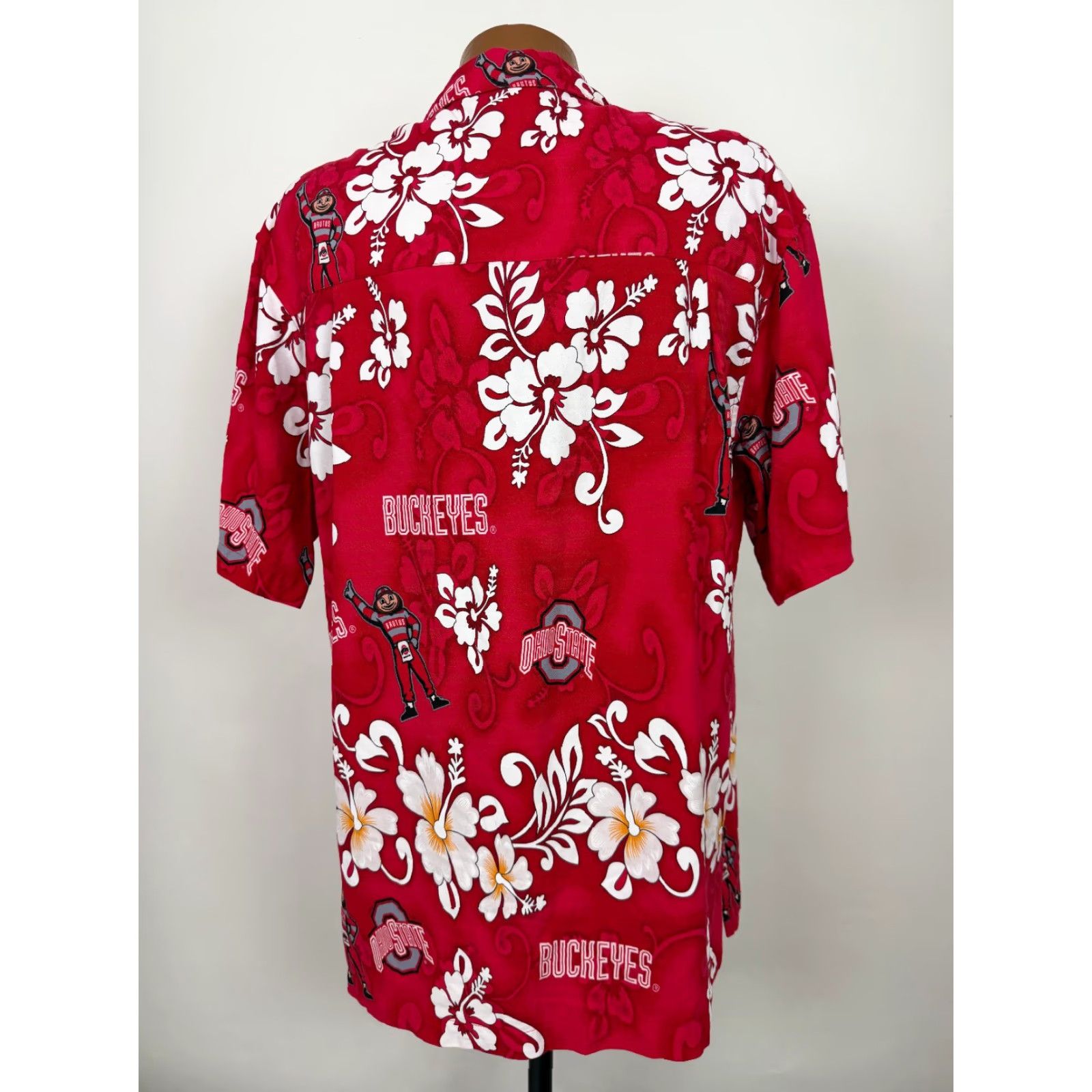 Vintage Spike Sports Shirt Men XL Ohio State Buckeyes Hawaiian Brutus College Football Size US XL / EU 56 / 4 - 6 Thumbnail