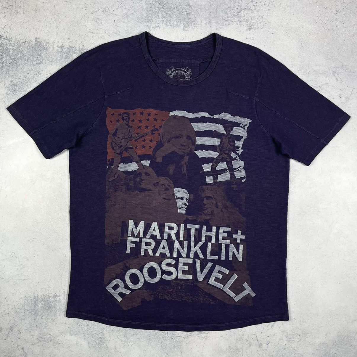 Marithe + Francois Girbaud Archive MFG x Franklin Roosevelt big logo T Shirt 00’s Size US M / EU 48-50 / 2 - 2 Thumbnail