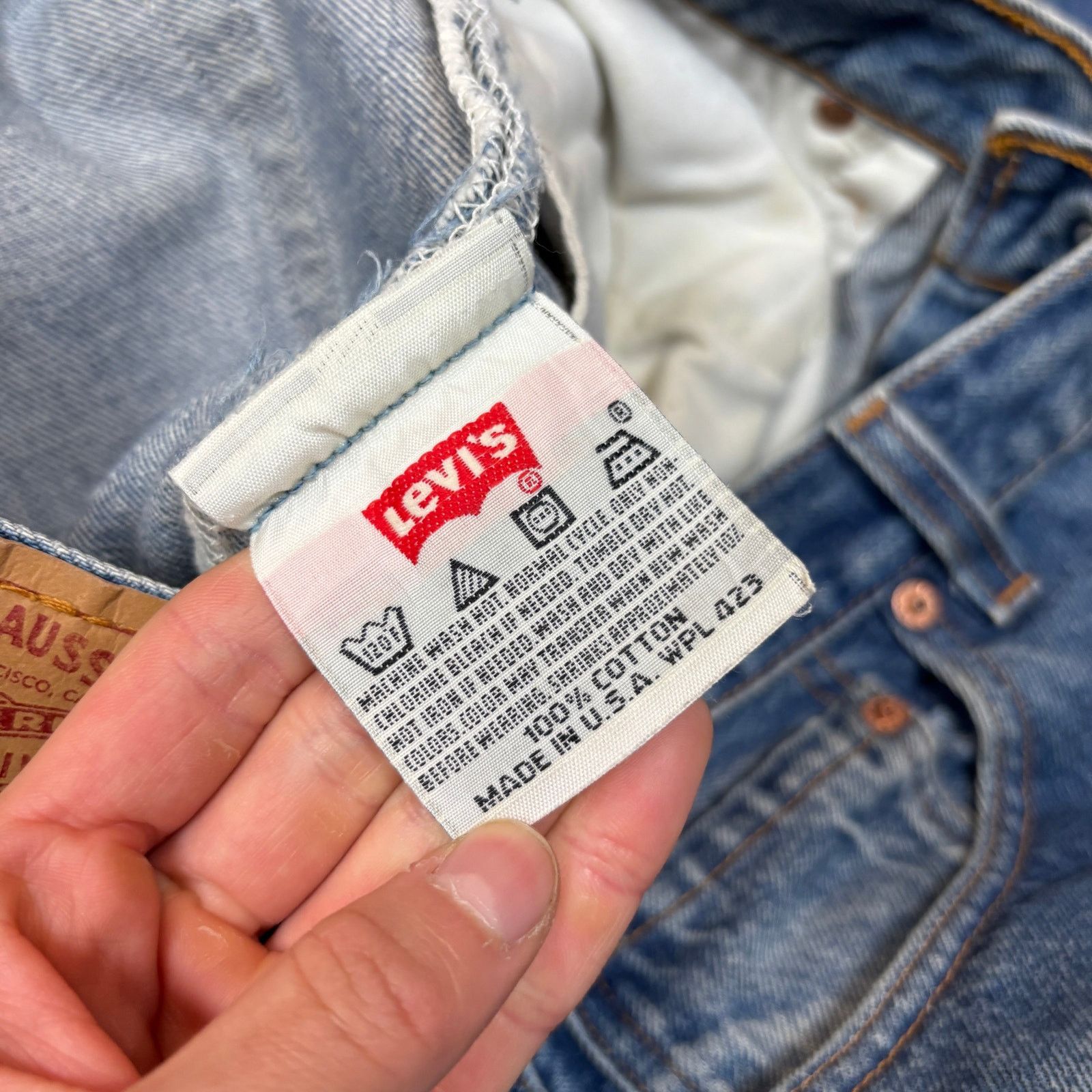 Levi's × Vintage Vintage 90s Levi's 501xx Straight Leg Jeans 34x36 (32x33) Size US 34 / EU 50 - 10 Thumbnail