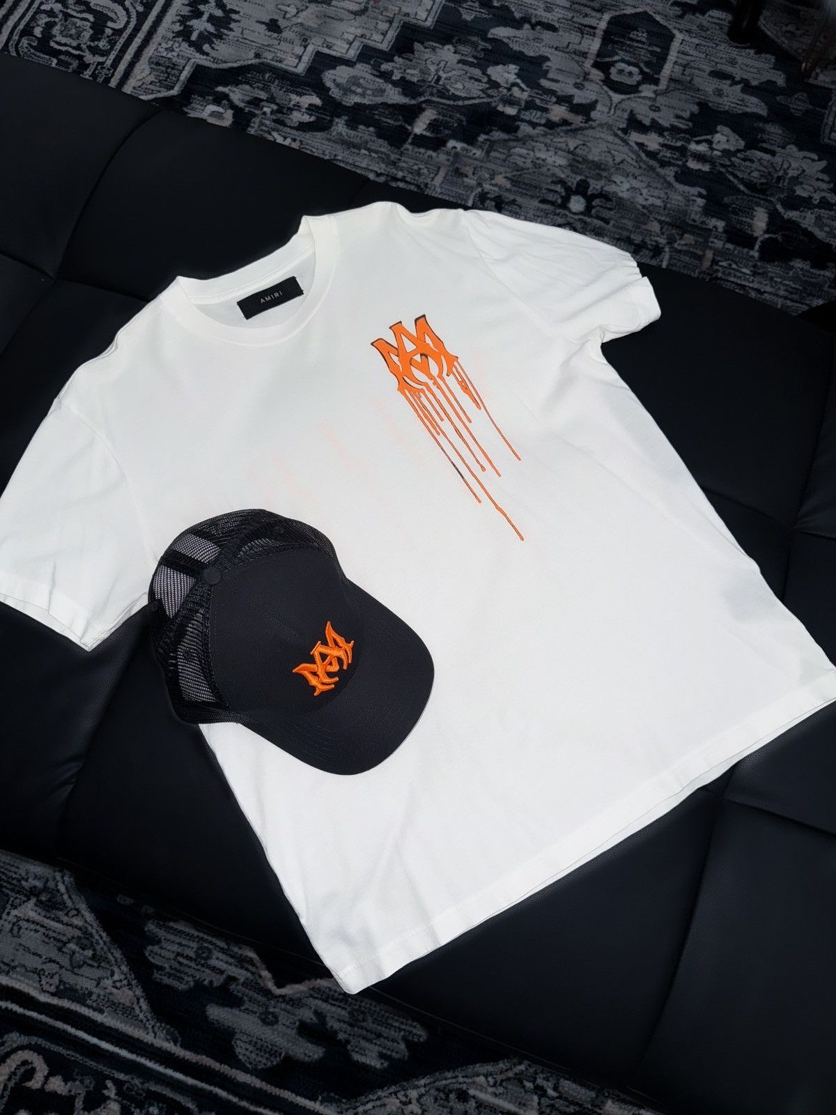 Amiri Amiri drip logo t shirt set Size US S / EU 44-46 / 1 - 1 Thumbnail