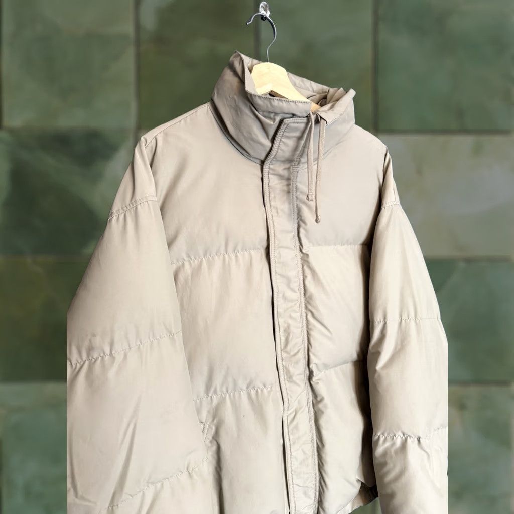 Fear Of God Essentials Jacket Puffer Down Nylon Tan Brown M Mens Medium