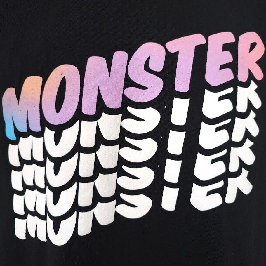 Gildan Monster T Shirt Mens Size Medium Black Graphic Tee Size US M / EU 48-50 / 2 - 2 Thumbnail