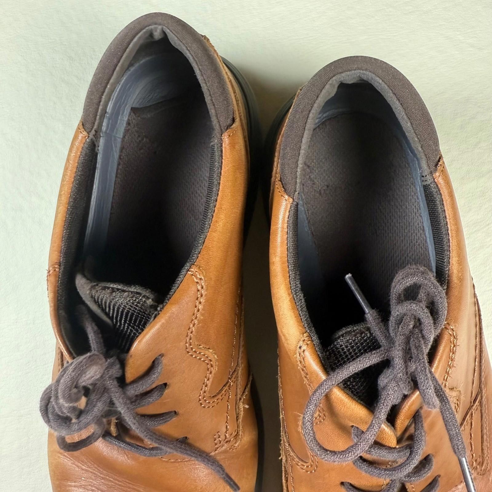 Rockport Rockport Mens Tan Leather Dress Oxford Shoes Size 11 M Size US 11 / EU 44 - 4 Thumbnail