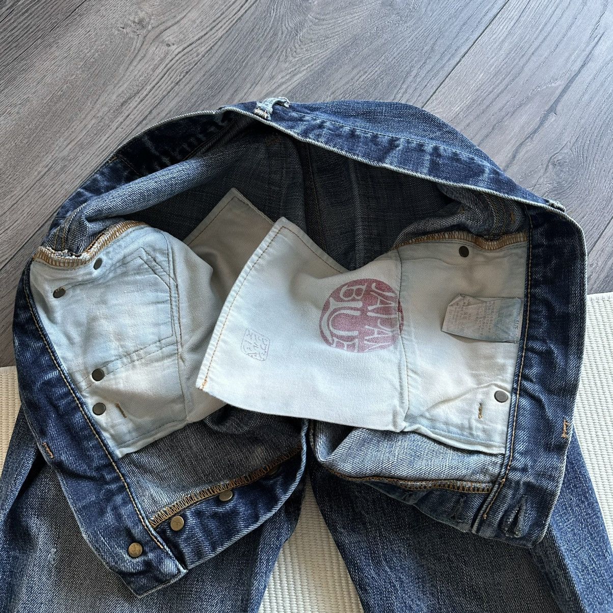 Japan Blue Vintage Japan Blue Distressed Straight Leg Jeans Size US 36 / EU 52 - 8 Thumbnail