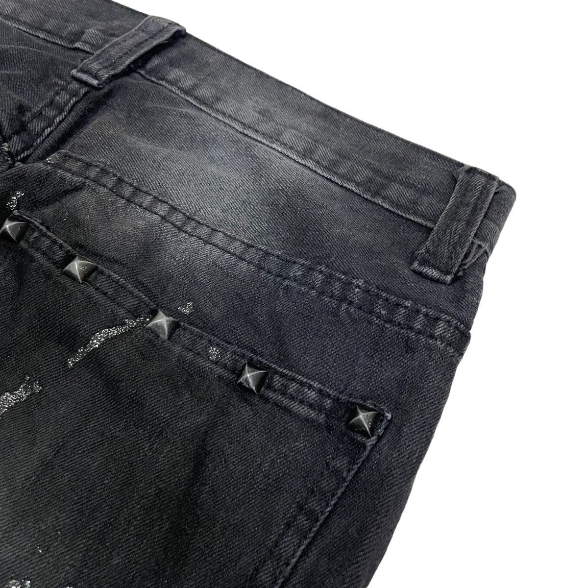 If Six Was Nine Vintage Y2K Flared Rare Faded Splatter Paint Design Size US 28 / EU 44 - 10 Thumbnail