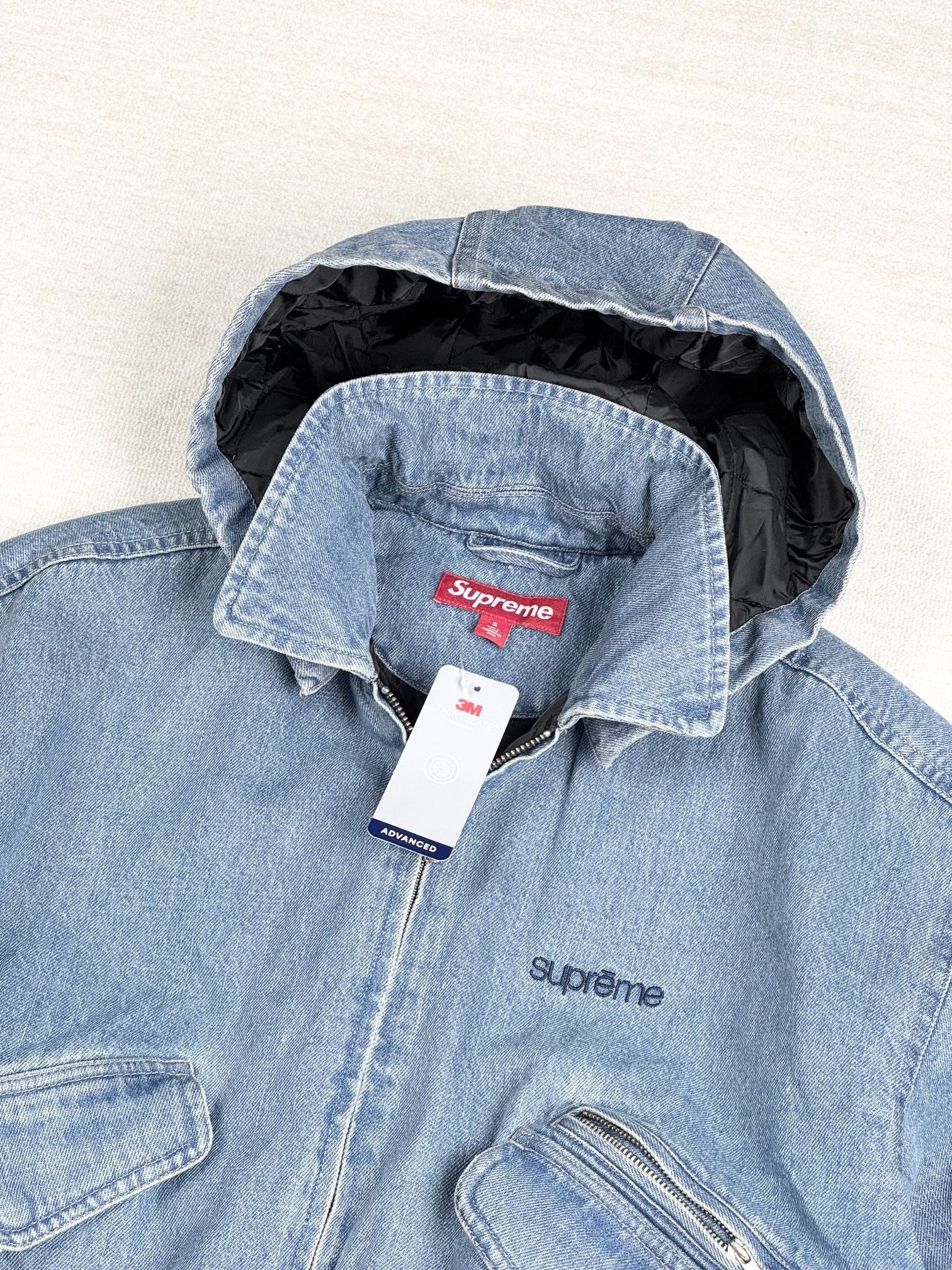 Supreme hooded utility jacket | Grailed