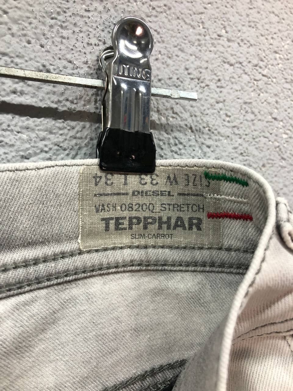 Diesel Diesel mens jeans Tepphar slim carrot W 33 L 32 Size US 33 - 8 Thumbnail