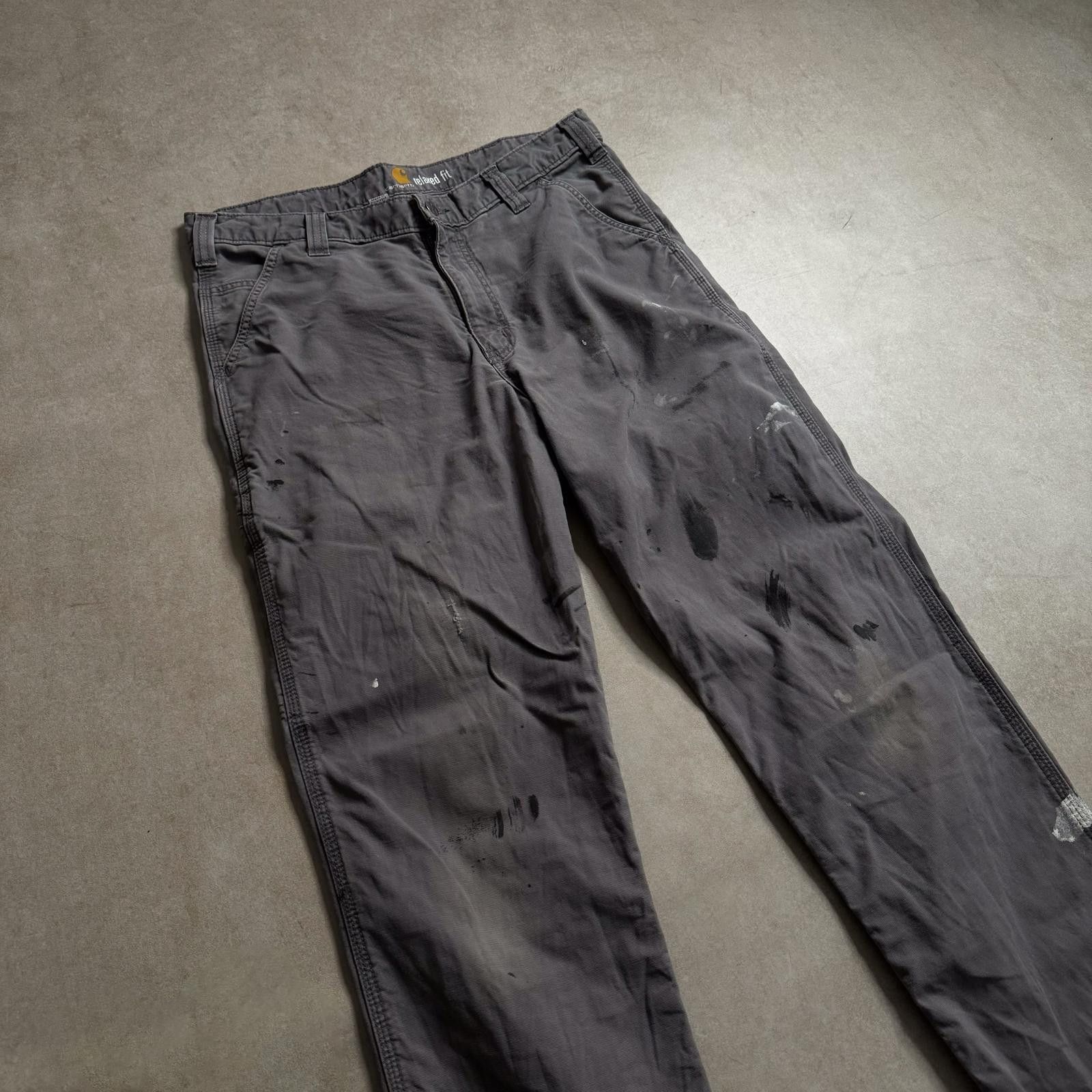 Carhartt Carhartt Grey Relaxed Cargo Pants - 34inch Size US 34 / EU 50 - 4 Thumbnail