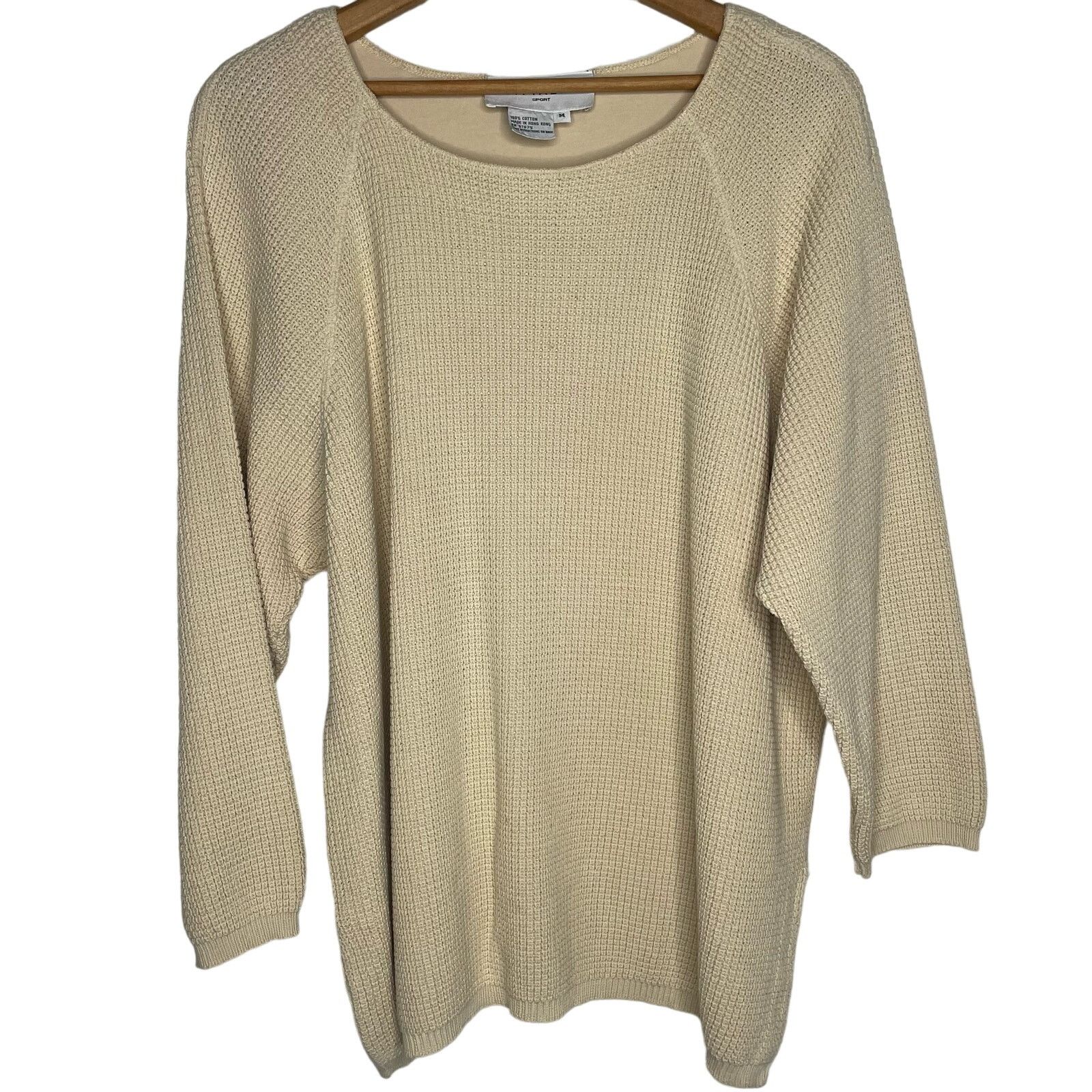 Other Vintage Vittadini Sport Cotton Knit Sweater Size M / US 6-8 / IT 42-44 - 1 Thumbnail