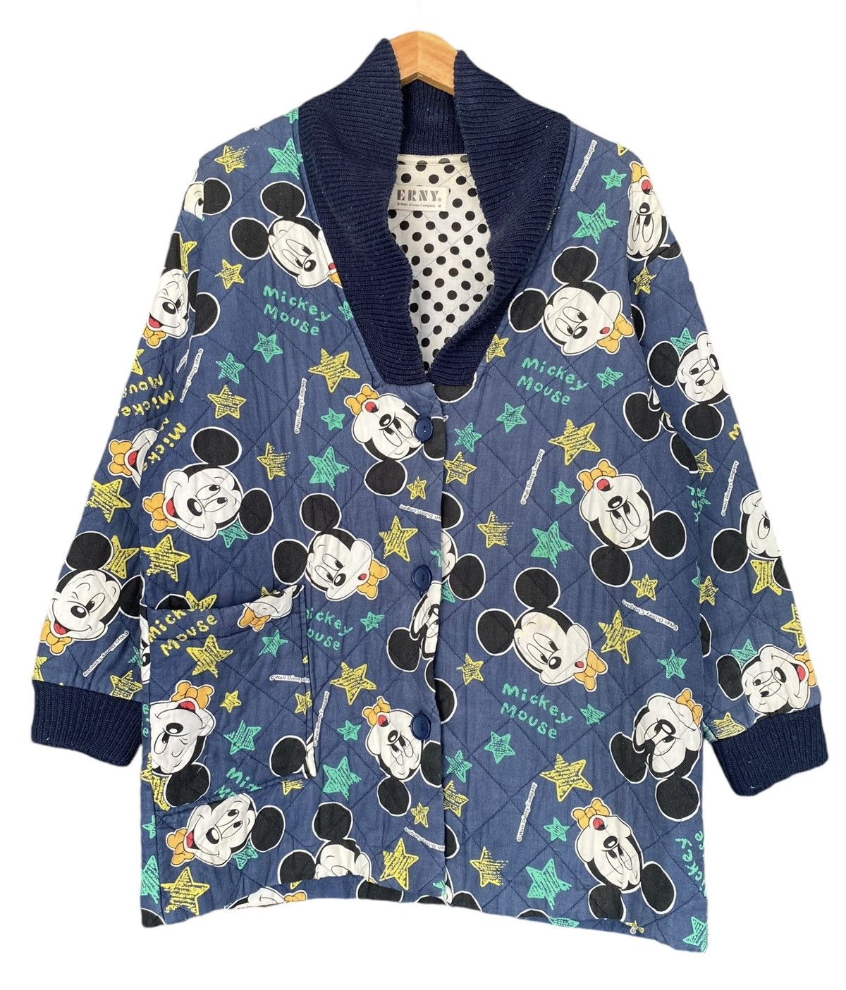 Cartoon Network Vintage ERNY Walt Disney Cartoon Quitlted Cardigan Size US M / EU 48-50 / 2 - 3 Thumbnail