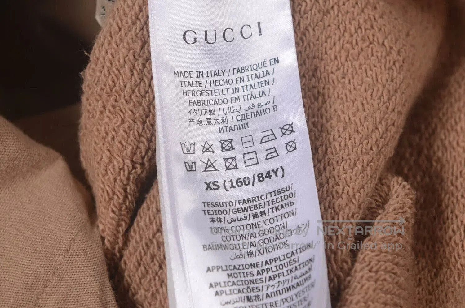Gucci Gucci Classic GG Logo Khaki Sweatshirt XS. Size US XS / EU 42 / 0 - 8 Thumbnail