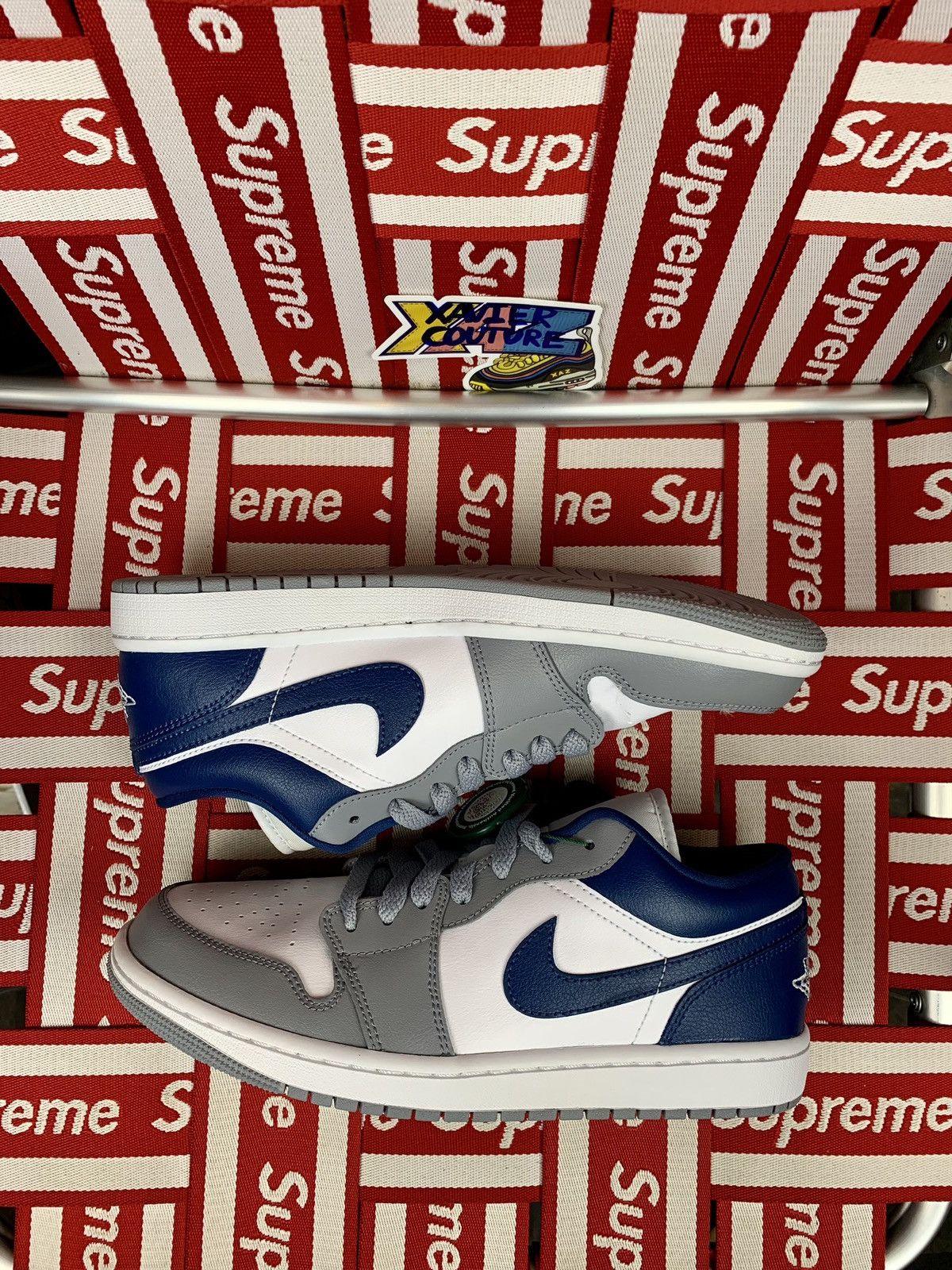 Jordan Brand × Nike Jordan 1 Low Stealth French Blue (Women’s size 9,5w) 8 men Size US 8 / EU 41 - 1 Thumbnail