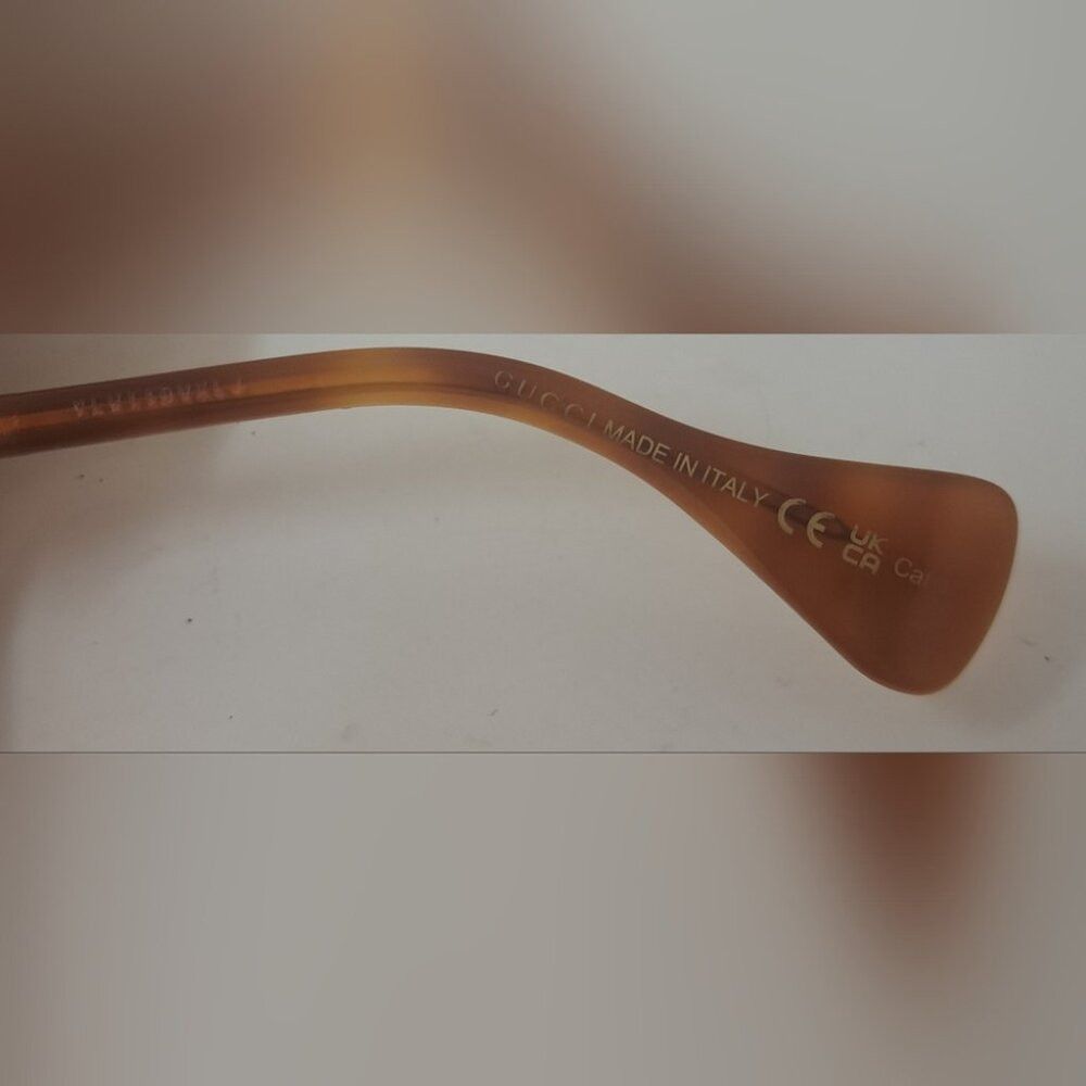 Gucci NWT Gucci Women's Sunglasses Havana Pink Butterfly GG 1178S Size ONE SIZE - 7 Thumbnail
