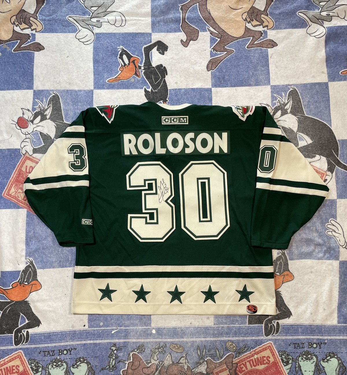 Ccm Vintage NHL all star game Dwayne Roloson signed jersey Size US XXL / EU 58 / 5 - 3 Thumbnail