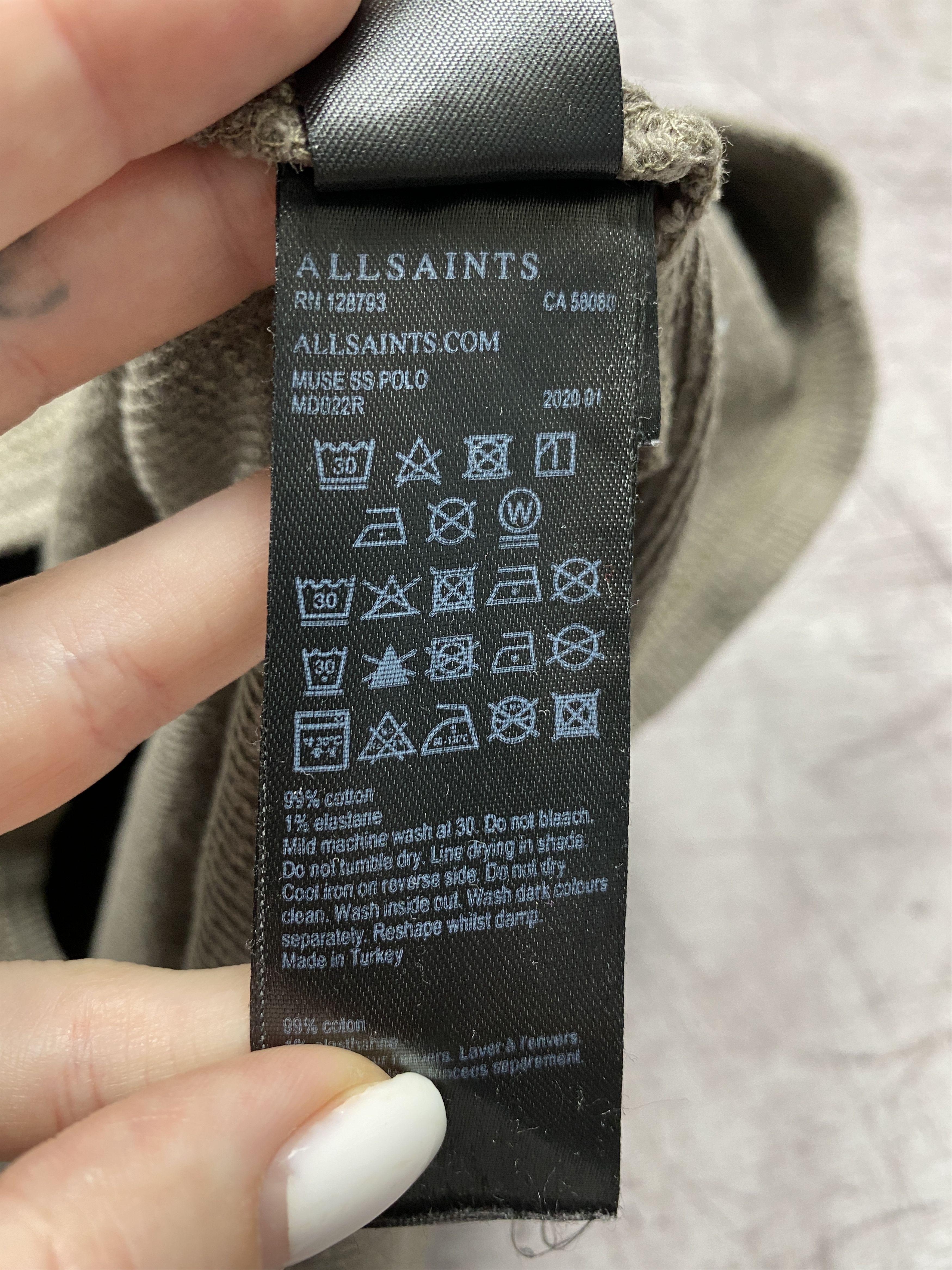 Allsaints × Vintage Allsaints Vintage Mens Muse Polo Shirt Size US M / EU 48-50 / 2 - 5 Thumbnail