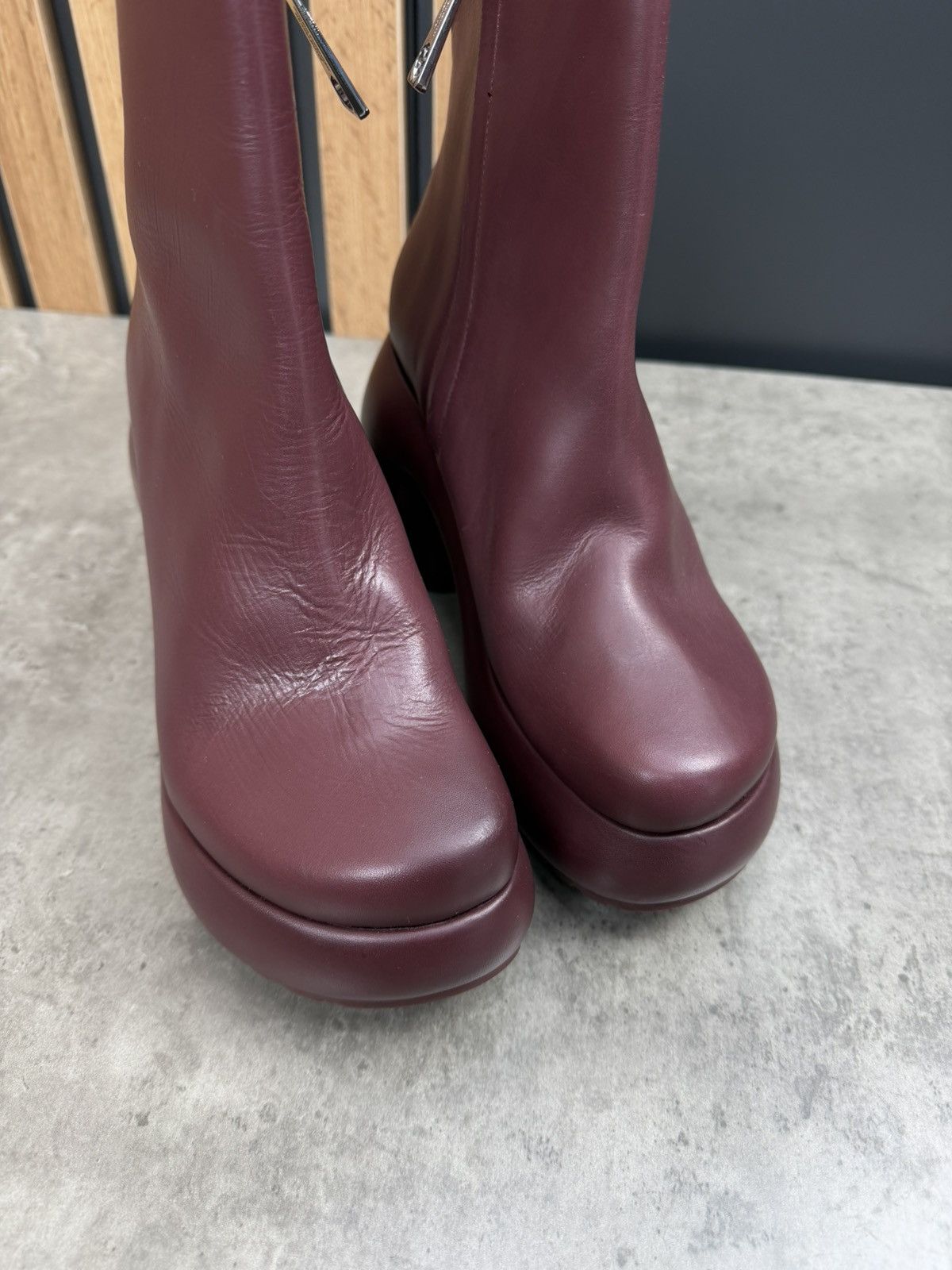 Japanese Brand at.kollektive Natacha Ramsay-Levi Platform Ankle Boots Size US 9 / IT 39 - 4 Thumbnail