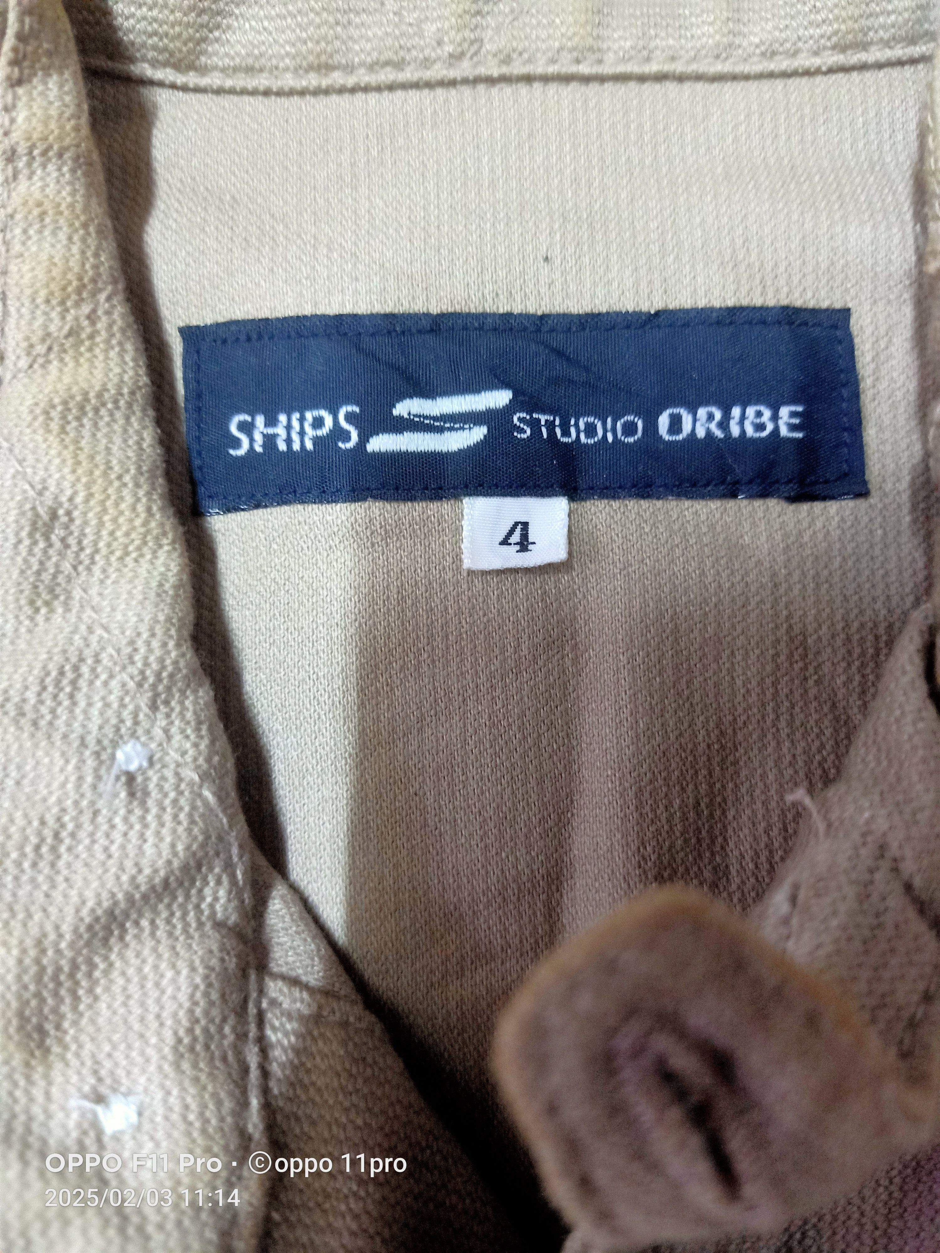 Japanese Brand × SHIPS Ships Studio Western Oribe Heavy Cotton Shirt Size US M / EU 48-50 / 2 - 7 Thumbnail