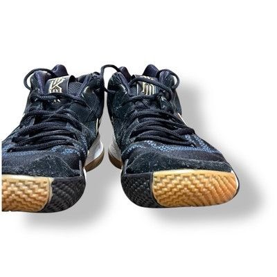 Nike Nike Kyrie 4 Basketball Shoes Black/Gold Gum Sole Size 9.5 Size US 9.5 / EU 42-43 - 3 Thumbnail