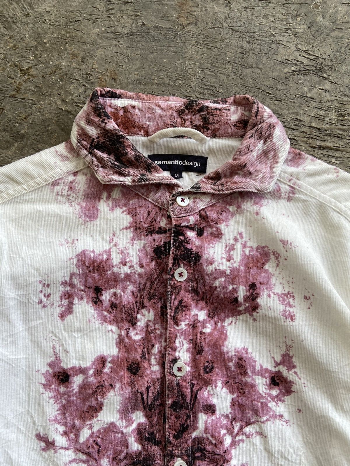 semanticdesign 2000s Semanticdesign - Harajuku Style Corduroy Button Shirt Size US M / EU 48-50 / 2 - 3 Thumbnail