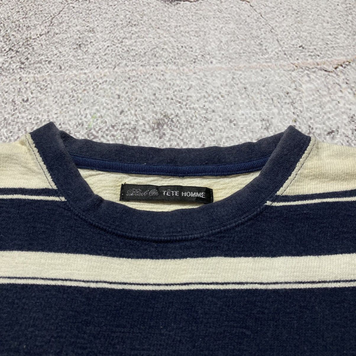 Tete Homme Vintage Tete Homme by Issey Miyake Stripe Longsleve Designer Size US L / EU 52-54 / 3 - 15 Thumbnail