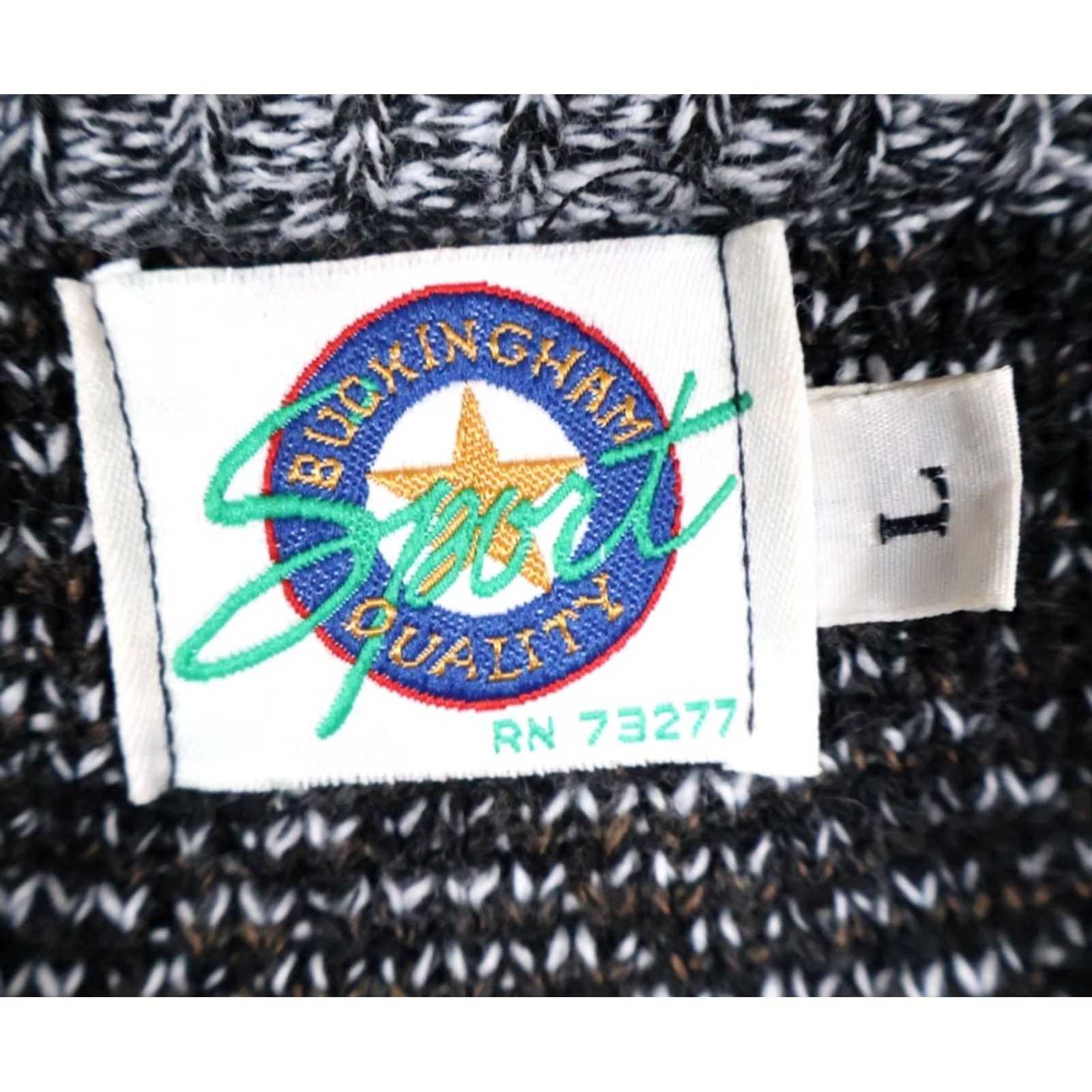 Vintage VINTAGE Chunky Knit 90s Dad Retro Gray Brown Diamond Pattern Sweater Men's Large Size US L / EU 52-54 / 3 - 3 Thumbnail