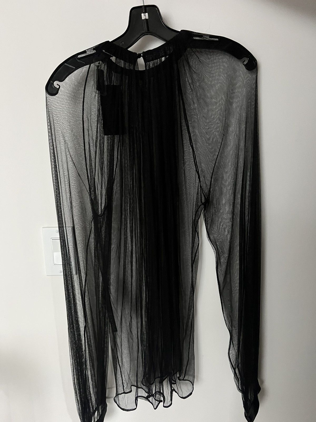 Saint Laurent Paris gathered blouse in silk tulle Size US S / EU 44-46 / 1 - 5 Thumbnail