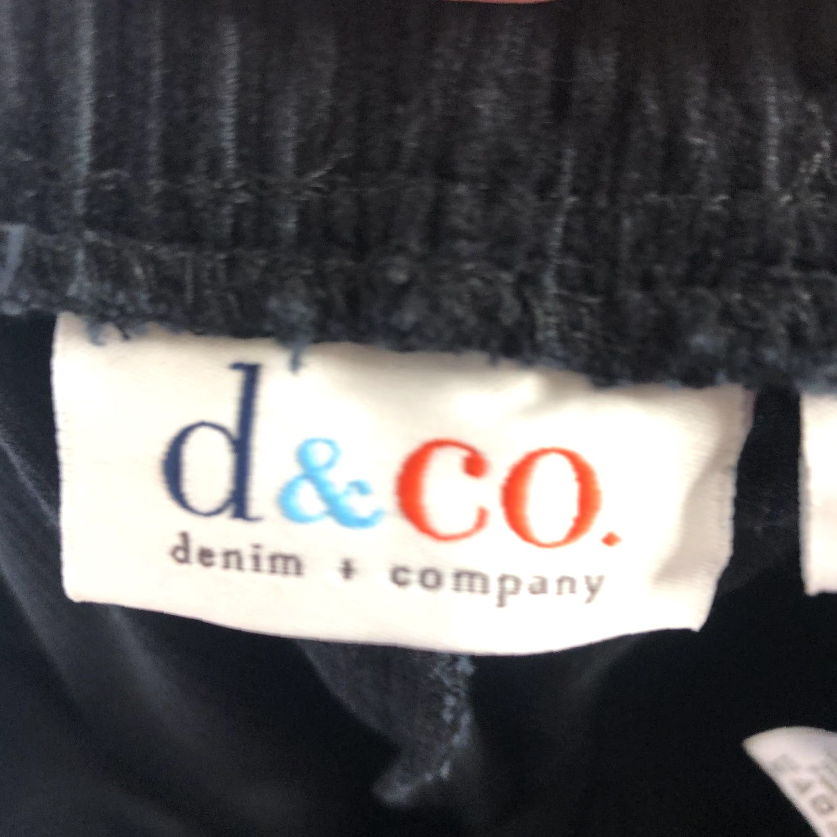 Denim & Co. Denim & Co. Pants Women L Black Corduroy Straight Leg Pull On Stretch Size 36" / US 14 / IT 50 - 7 Thumbnail
