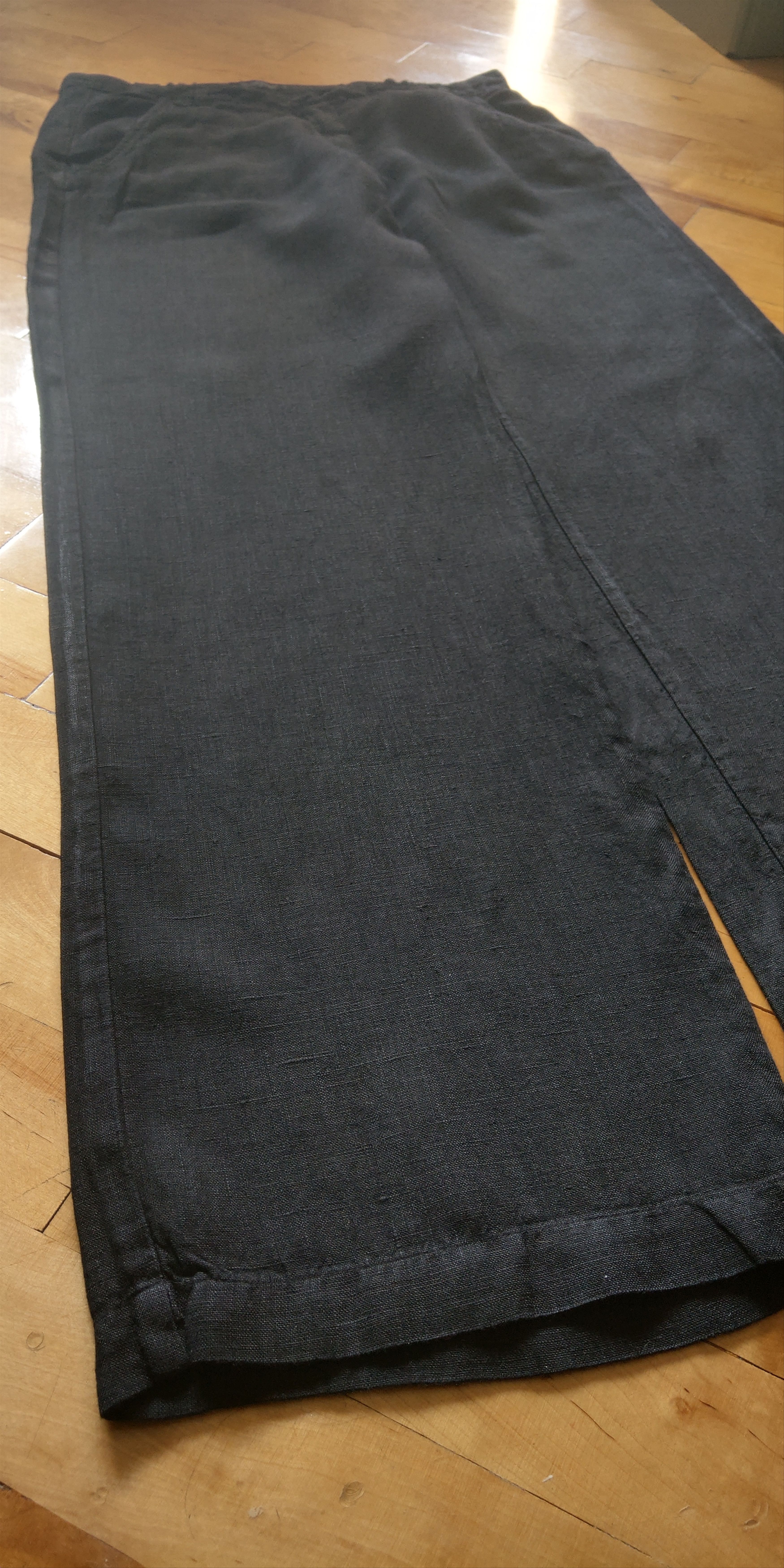Vintage 100% Linen Pants Darkfashion Minimal y2k Vintage Wide Flared Size US 33 - 9 Thumbnail
