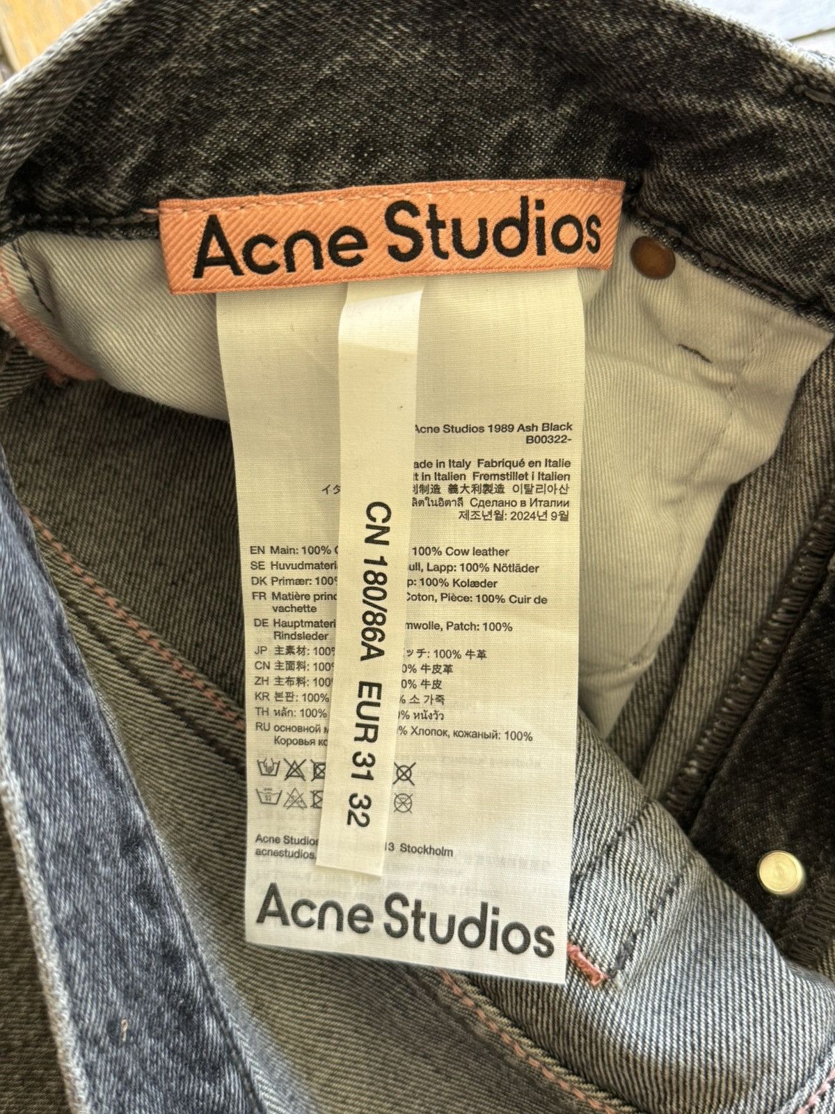 Acne Studios NWT - 1989M Ash Black Size US 34 / EU 50 - 6 Thumbnail