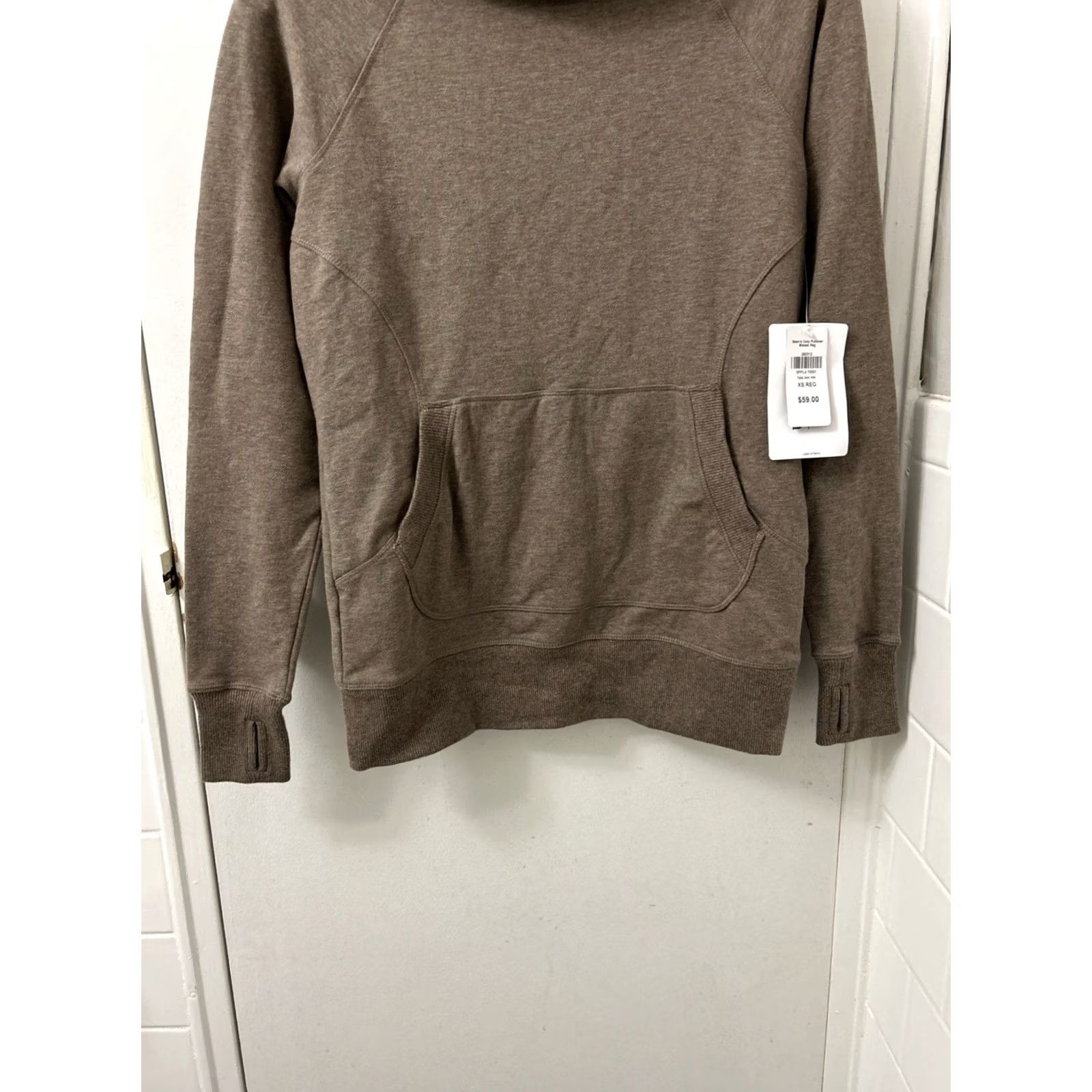 Vintage VINTAGE LL Bean Cozy Pullover Womens XS Brown Cow Neck Hoodie L/S NWT Size XS / US 0-2 / IT 36-38 - 3 Thumbnail