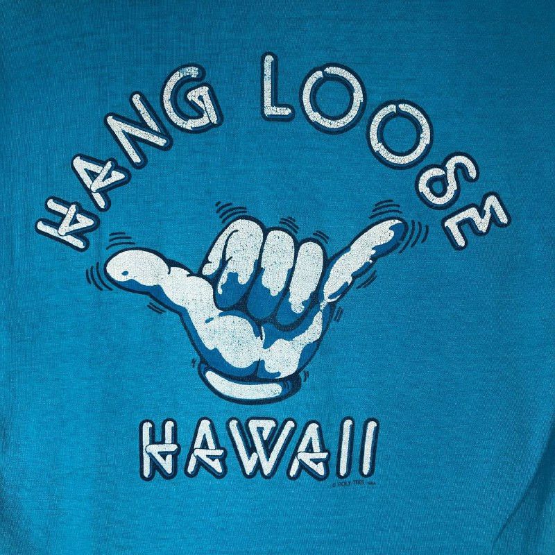 Vintage Vintage 1984 Hang Loose Hawaii T-Shirt Size US M / EU 48-50 / 2 - 6 Thumbnail