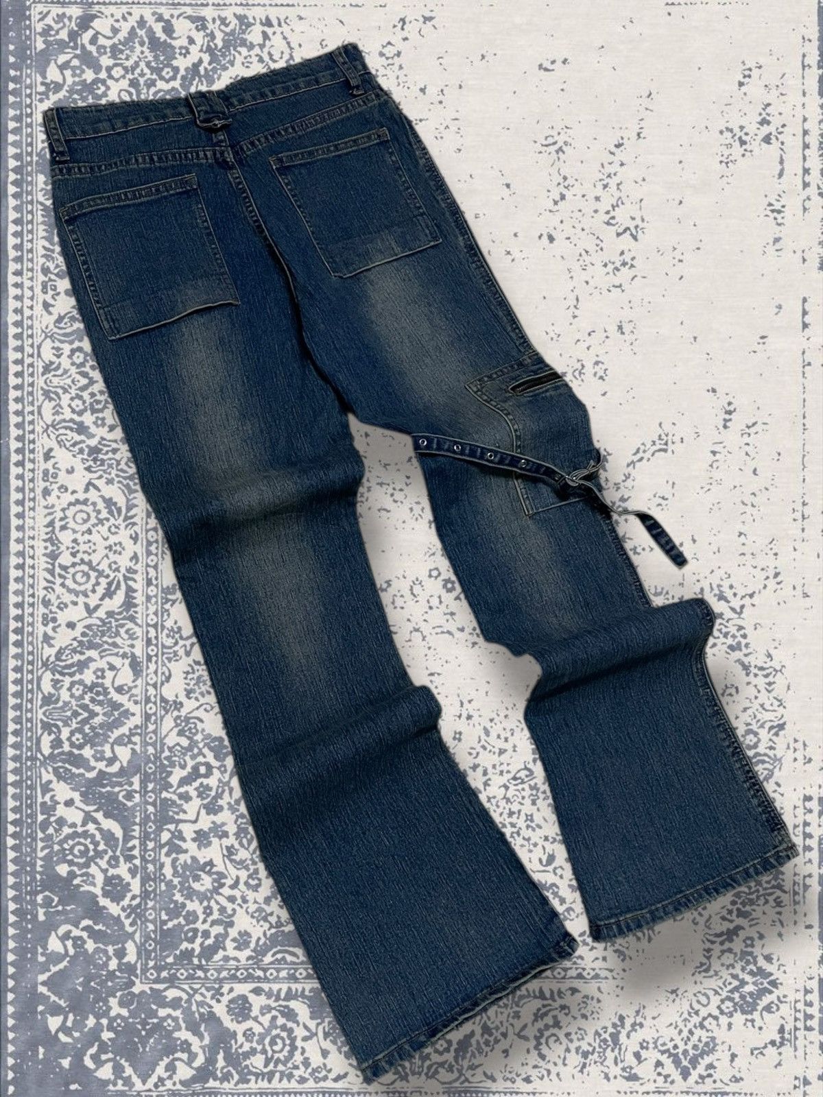 Designer × Japanese Brand × Vintage Vintage 1990s Japan Designer Haphazard Bondage Punk Denim Size US 26 / EU 42 - 8 Thumbnail