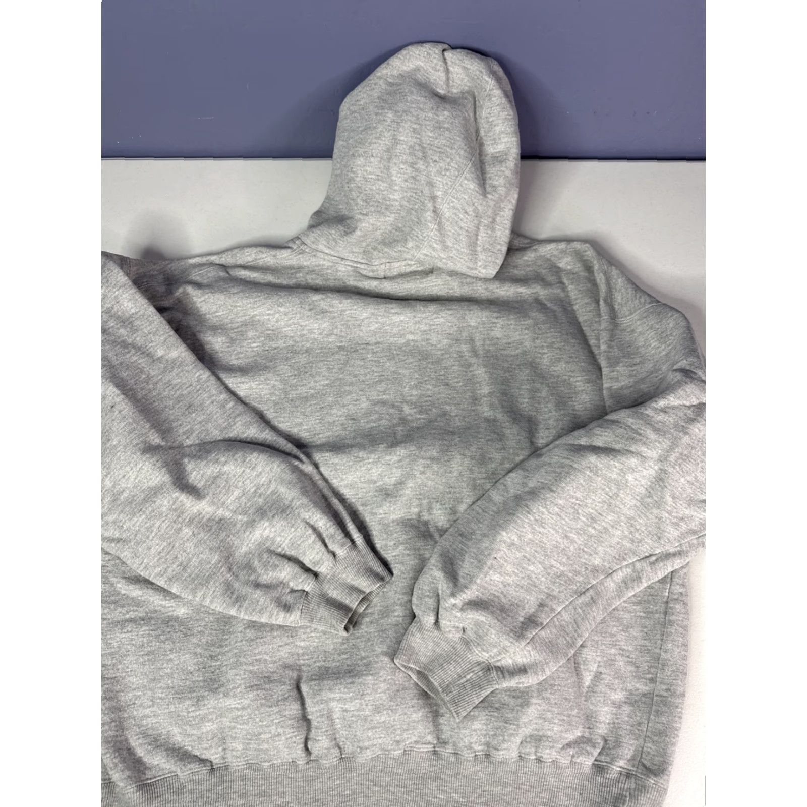 Eddie Bauer VINTAGE Eddie Bauer Hoodie Sweatshirt Sz L Spell Out Heather Gray Mens Pullover Regular Size L Gray Size US L / EU 52-54 / 3 - 6 Thumbnail