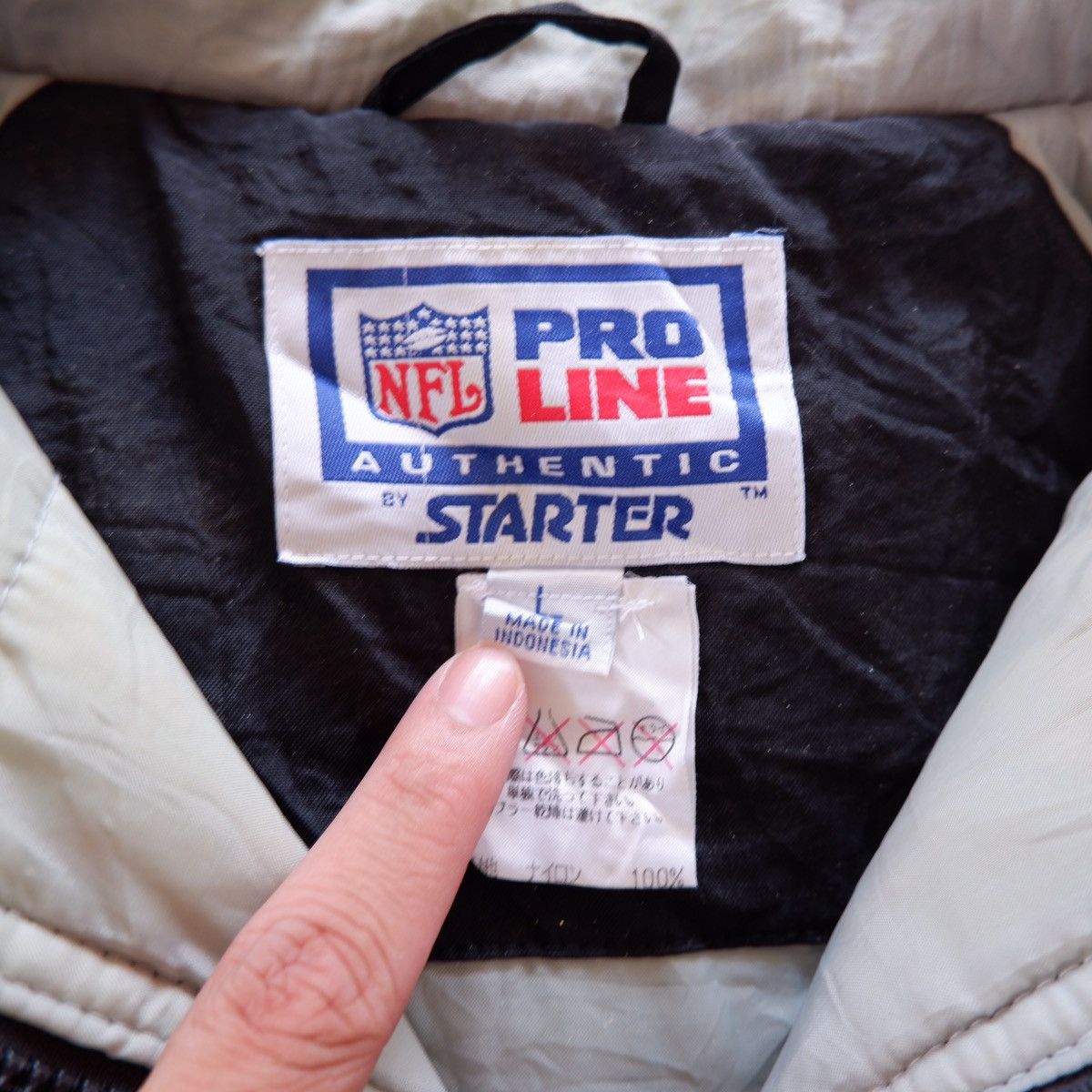 NFL × Starter × Vintage Oakland Raider Starter Half Zip Jacket Size US L / EU 52-54 / 3 - 9 Thumbnail