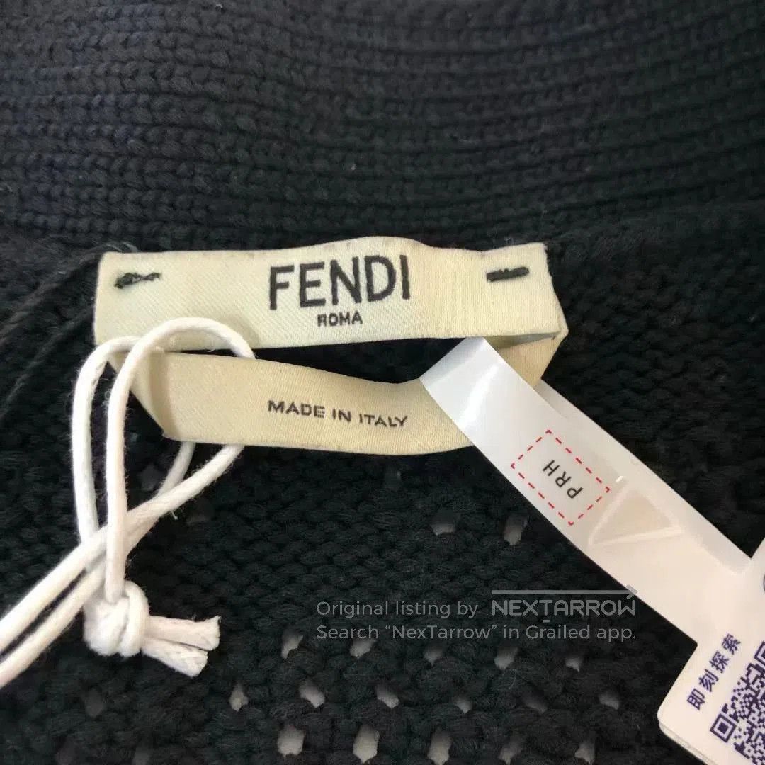 Fendi fendi black open cardigan with ff print. Size US S / EU 44-46 / 1 - 3 Thumbnail