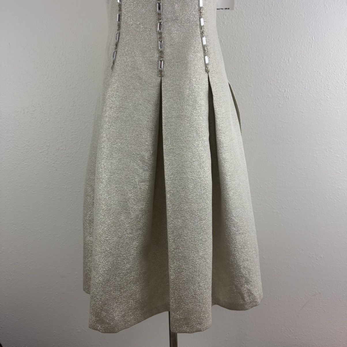 Other AIDAN MATTOX Champagne Shimmer Gemstone Homecoming Dress Size S / US 4 / IT 40 - 3 Thumbnail