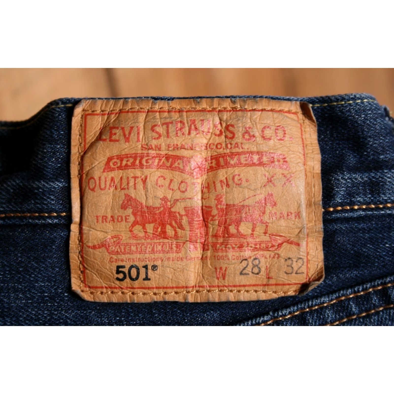 Levi's LEVI'S 501 Straight Jeans 26x31 Denim Blue Cotton Men Jeans Regular 28x32 Tag 501 Model Vintage? Size US 26 / EU 42 - 6 Thumbnail
