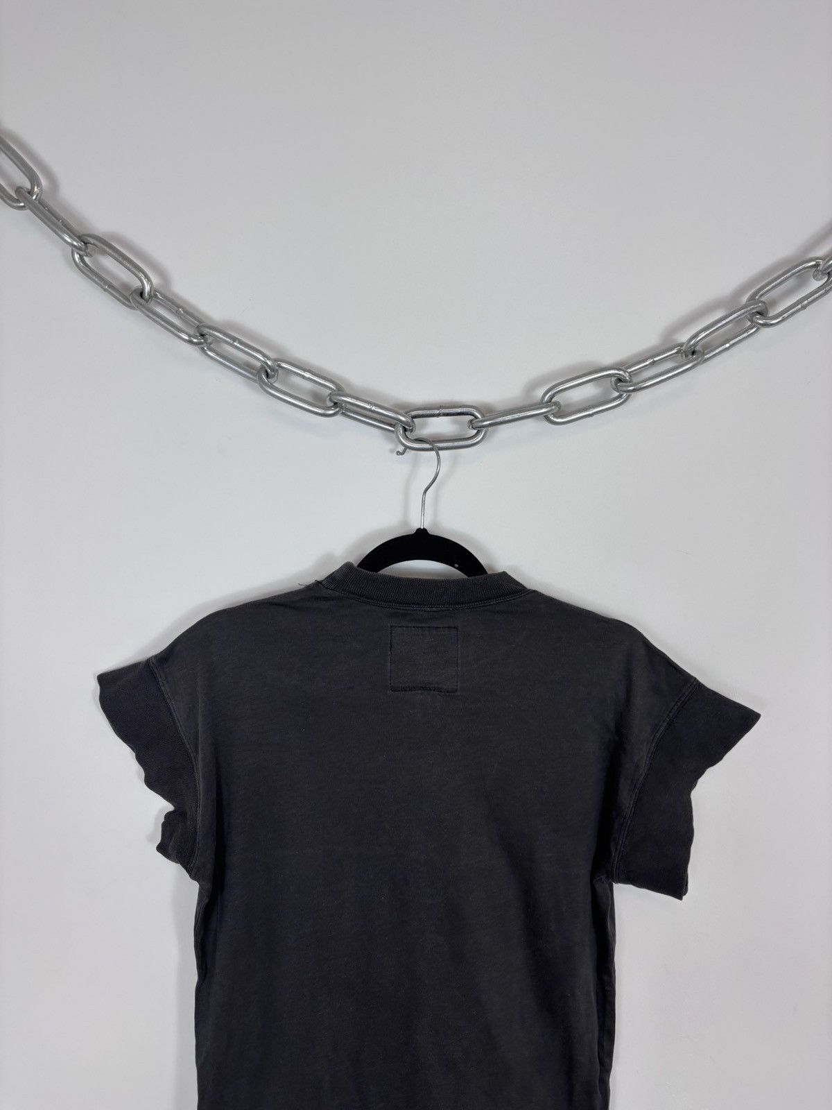 Moschino Vintage 1990s Moschino Women’s Faded Black T-Shirt Tee Size L / US 10 / IT 46 - 13 Thumbnail