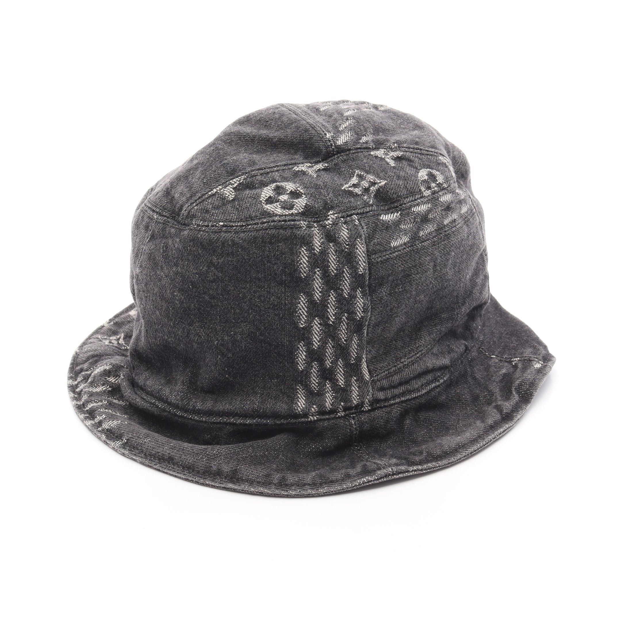 Louis Vuitton Louis Vuitton Bonnet Damier Giant Hat Cotton Black Size ONE SIZE - 1 Thumbnail