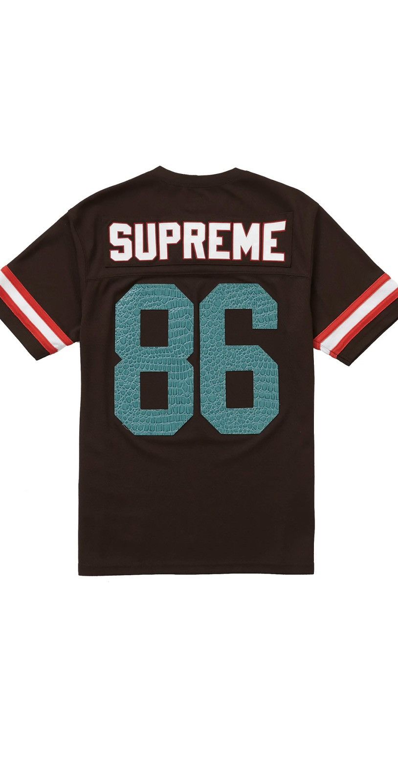 Supreme Supreme Faux Croc Football Jersey | Grailed
