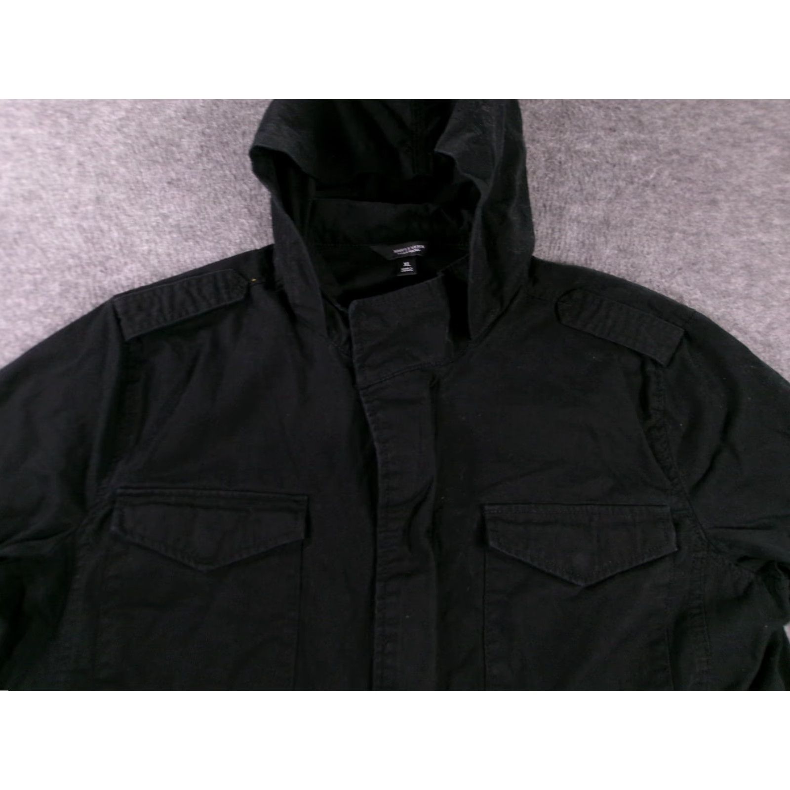 Vintage VINTAGE Simply Vera Wang Jacket Women XL Black Canvas Hooded Pockets 80s 90s Workwear Mens Womens? Size XL / US 12-14 / IT 48-50 - 2 Thumbnail