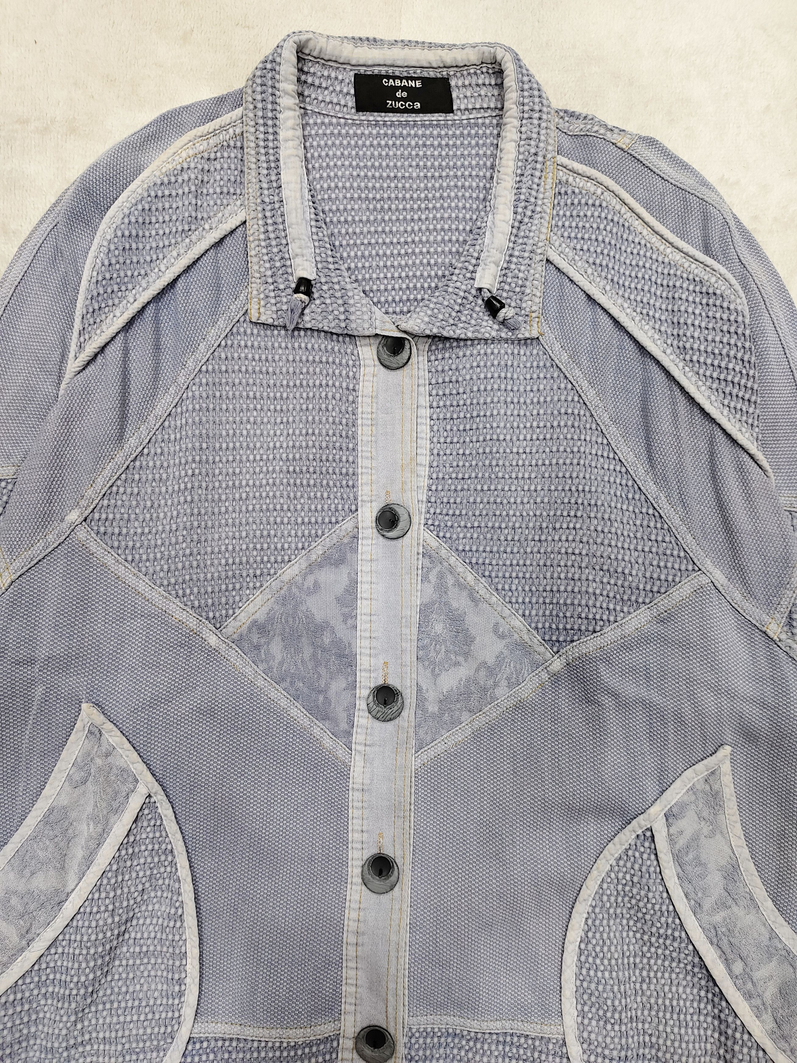 Cabane De Zucca- Archive Textured Patchwork Utility Jacket