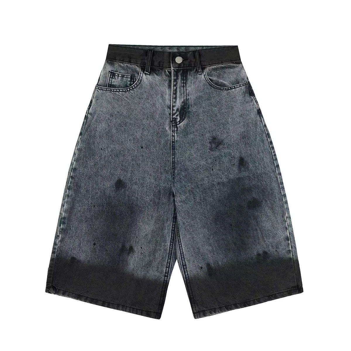 Designer × Other Washed Streetwear Design Tie Dye Retro Shorts Size US 32 / EU 48 - 1 Thumbnail