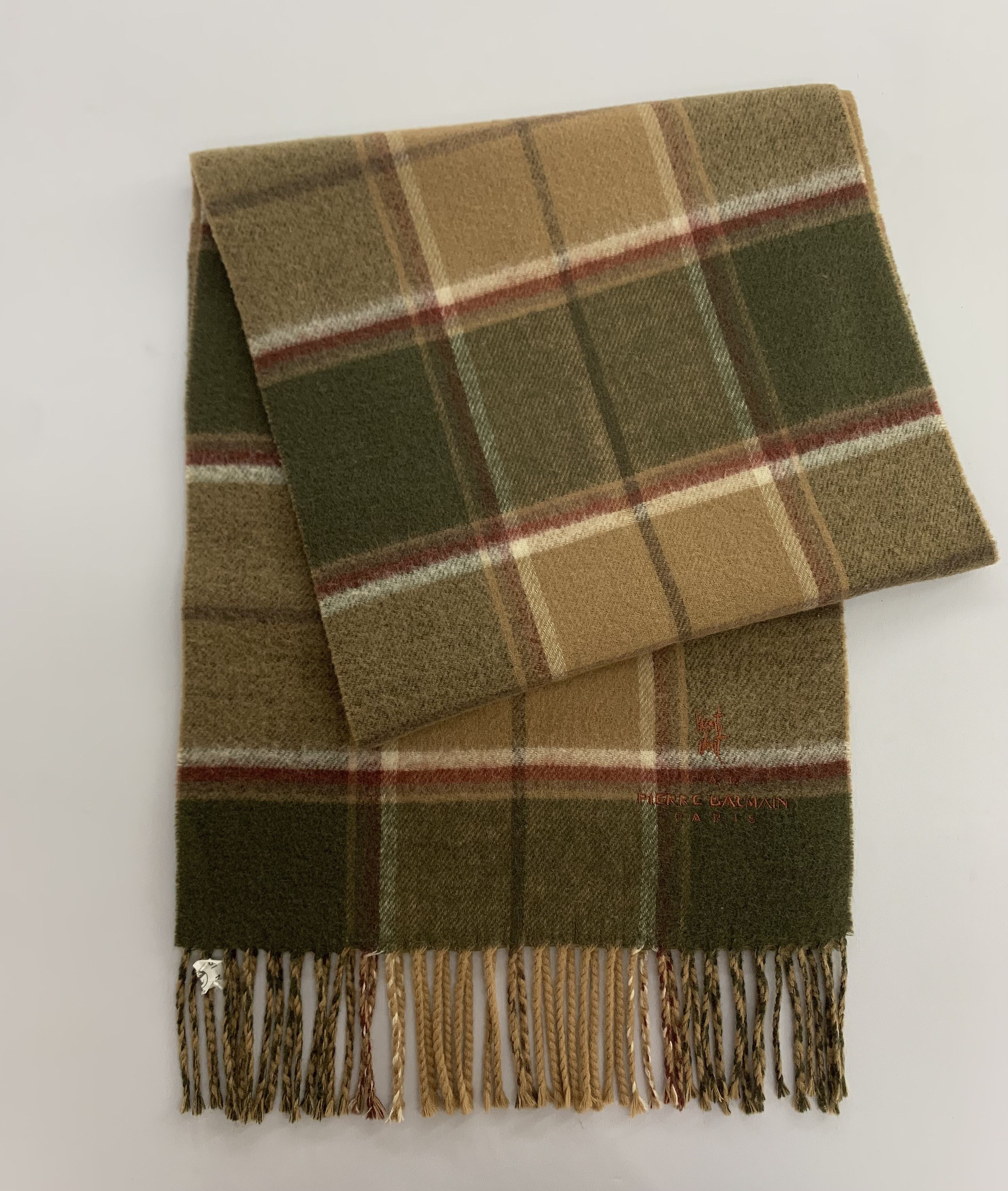 Pierre Balmain Pierre Balmain Scarf Wool Muffler Neck Wrap BL1065 Size ONE SIZE - 3 Thumbnail
